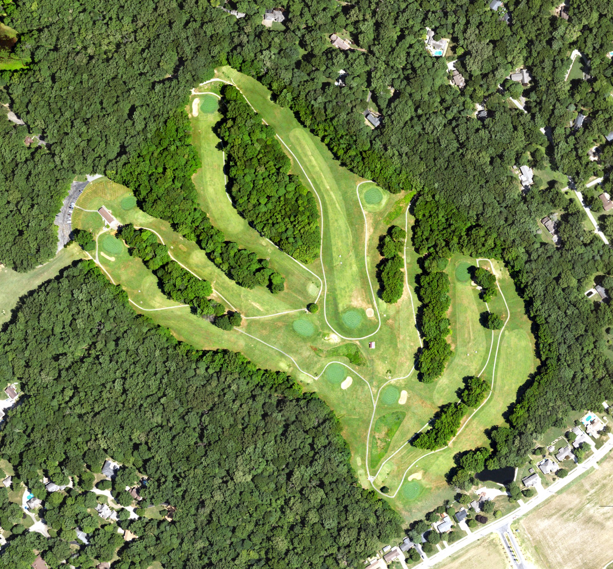 Aerial view of John James Audubon Golf Course, KY