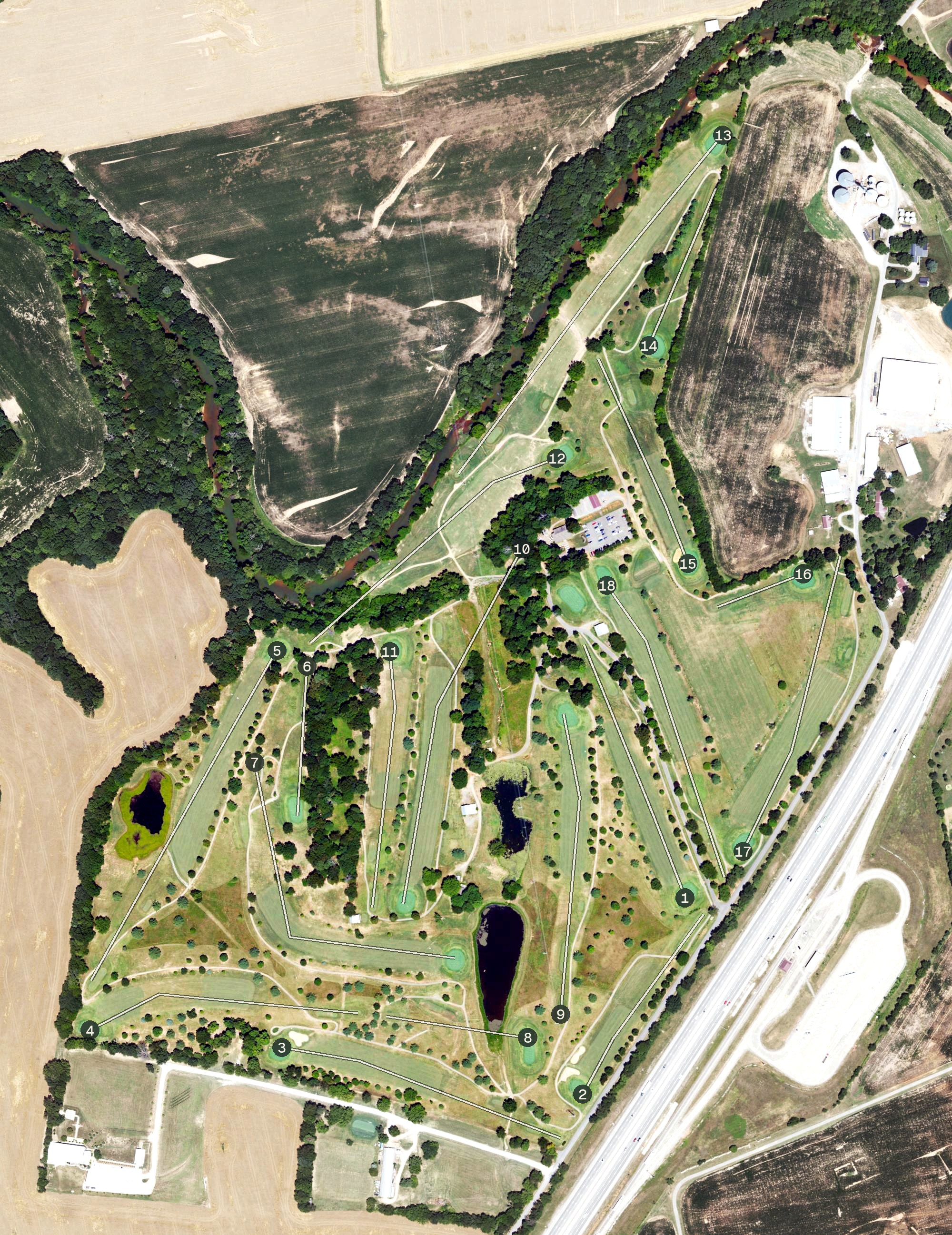Aerial view of Kenny Perry's Country Creek Golf Course, KY