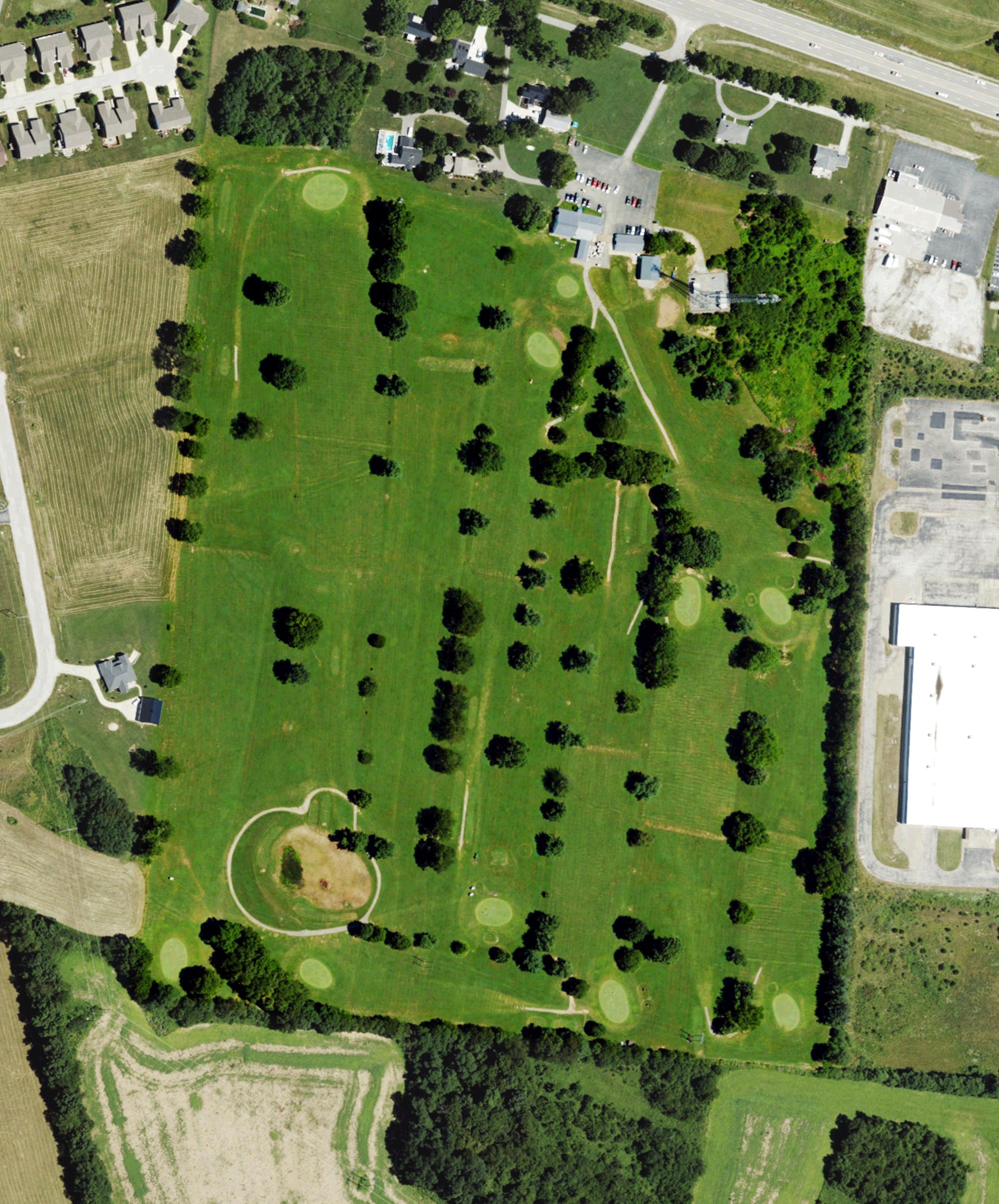 Aerial view of Kenton Station Golf Course, KY