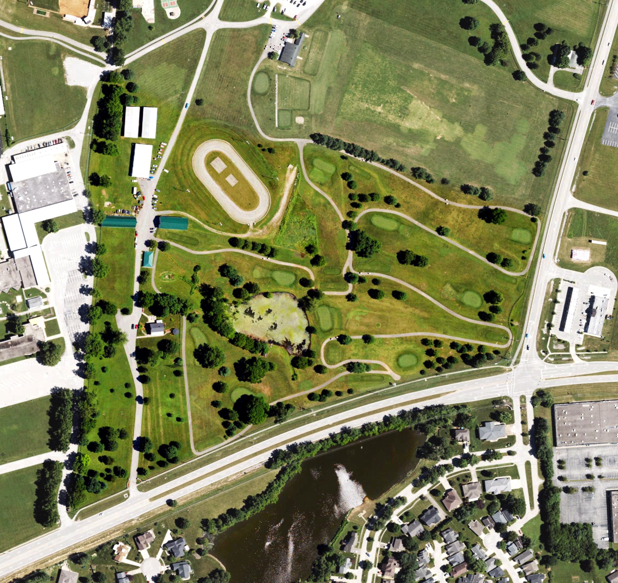 Aerial view of Lakeview Springs Golf, KY
