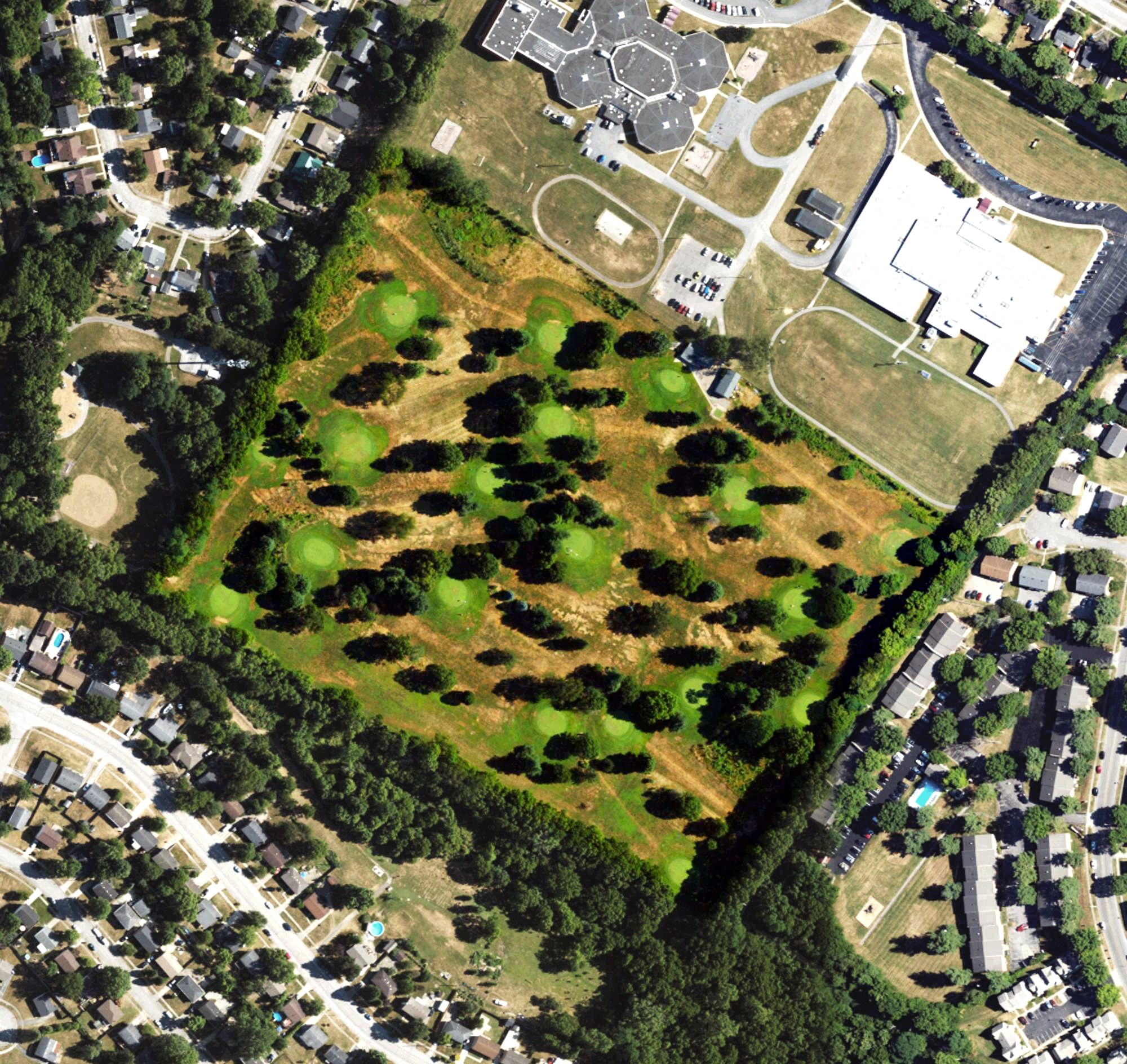 Aerial view of Meadowbrook Golf Course, KY