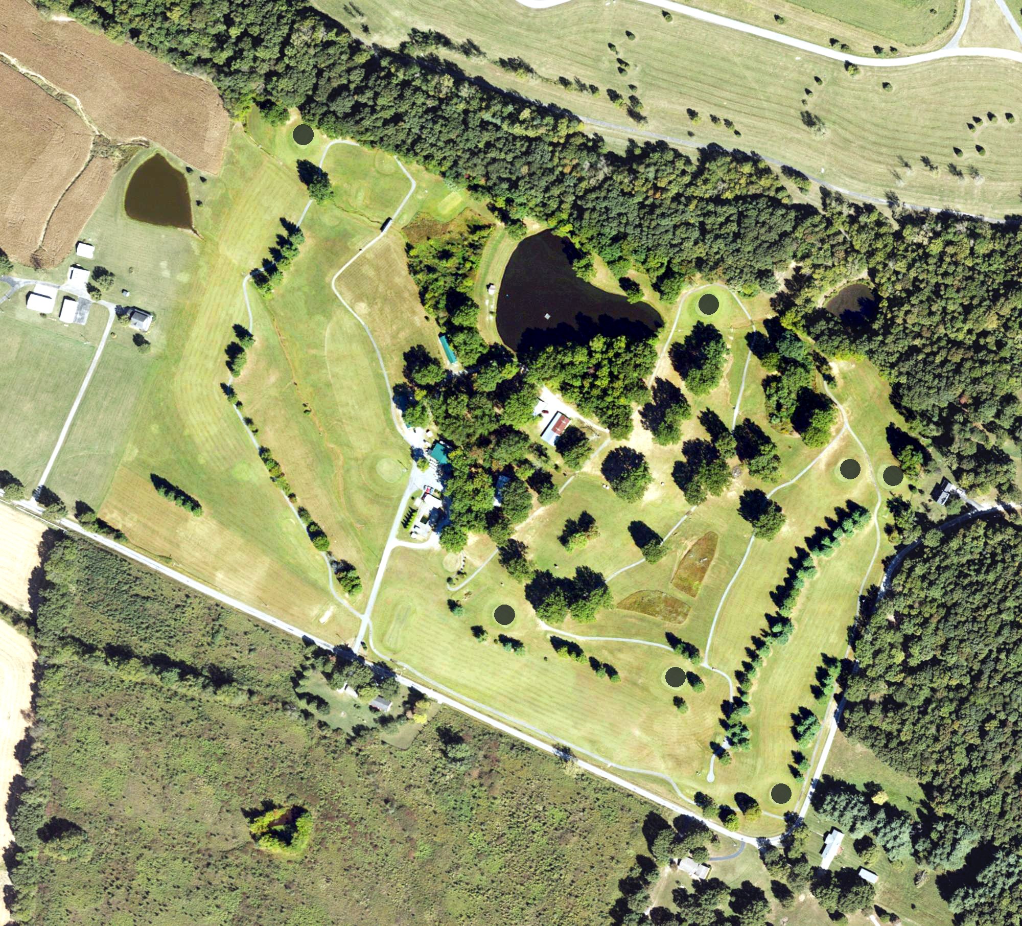 Aerial view of Ohio County Community Golf Course, KY
