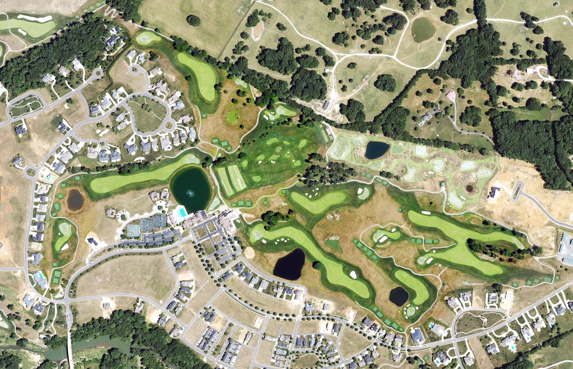 Aerial view of Olde Stone Golf Course, KY