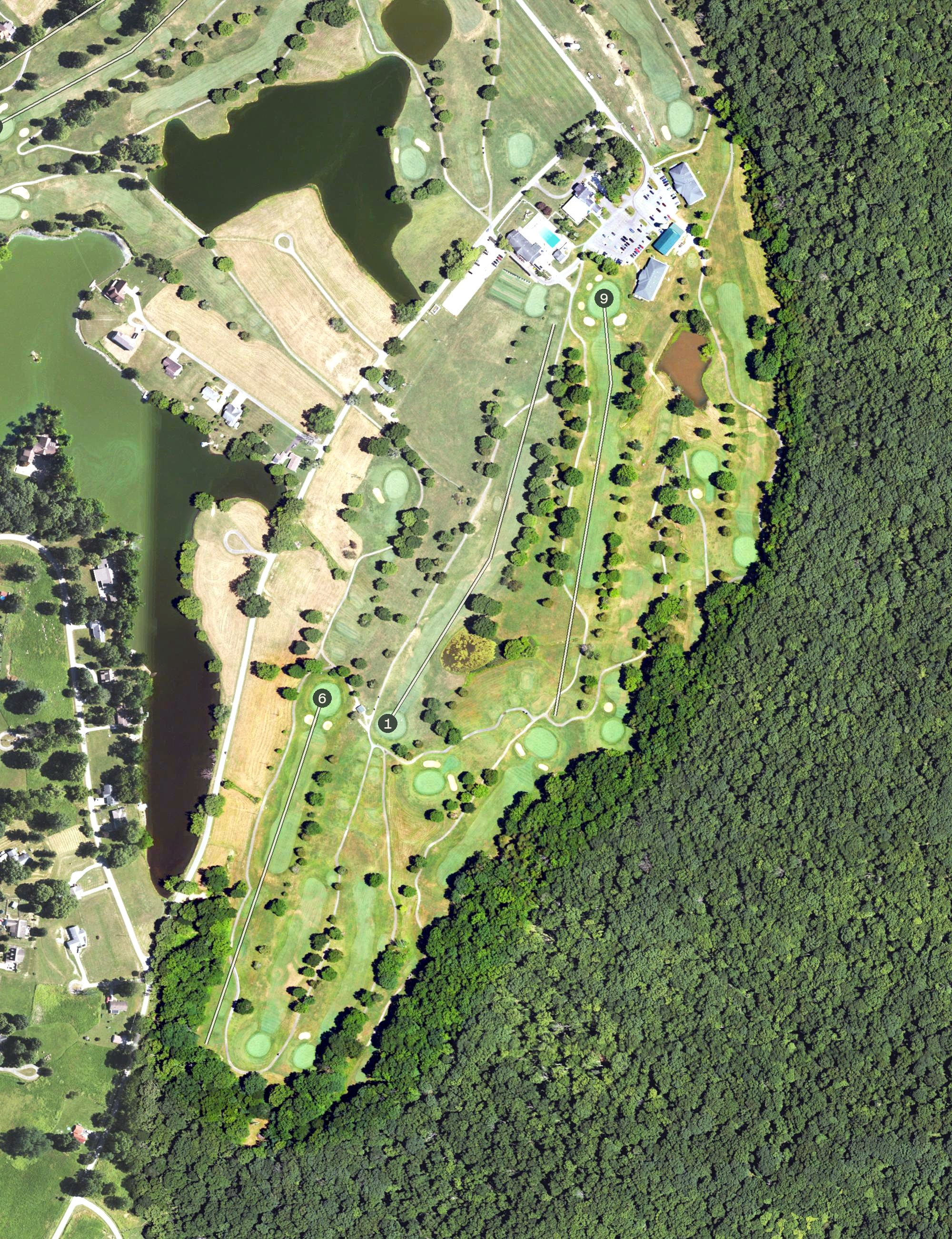 Aerial view of Perry Park Golf Resort - Antlers, KY