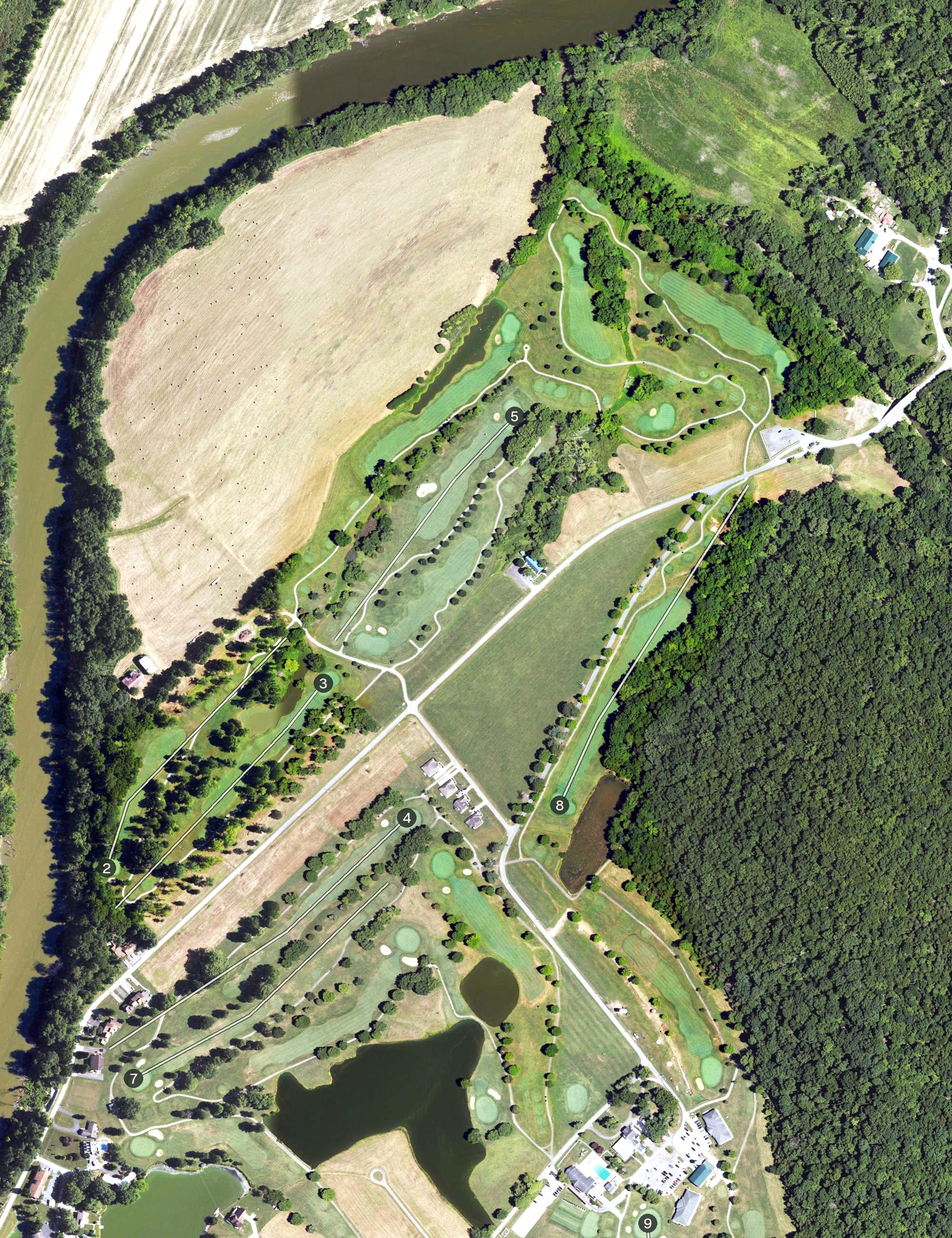 Aerial view of Perry Park Golf Resort - Buckskin, KY