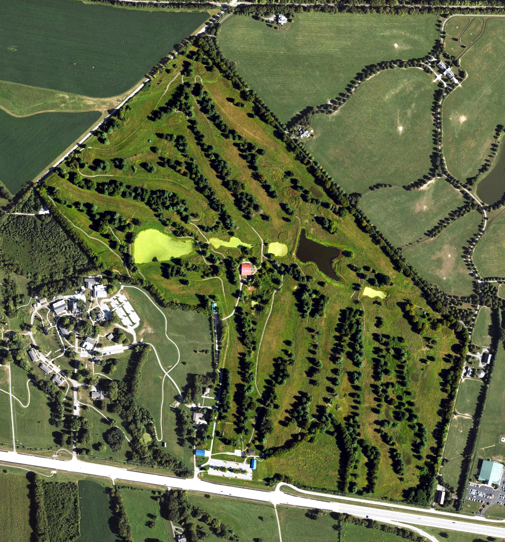 Aerial view of The Brook Golf Club, KY