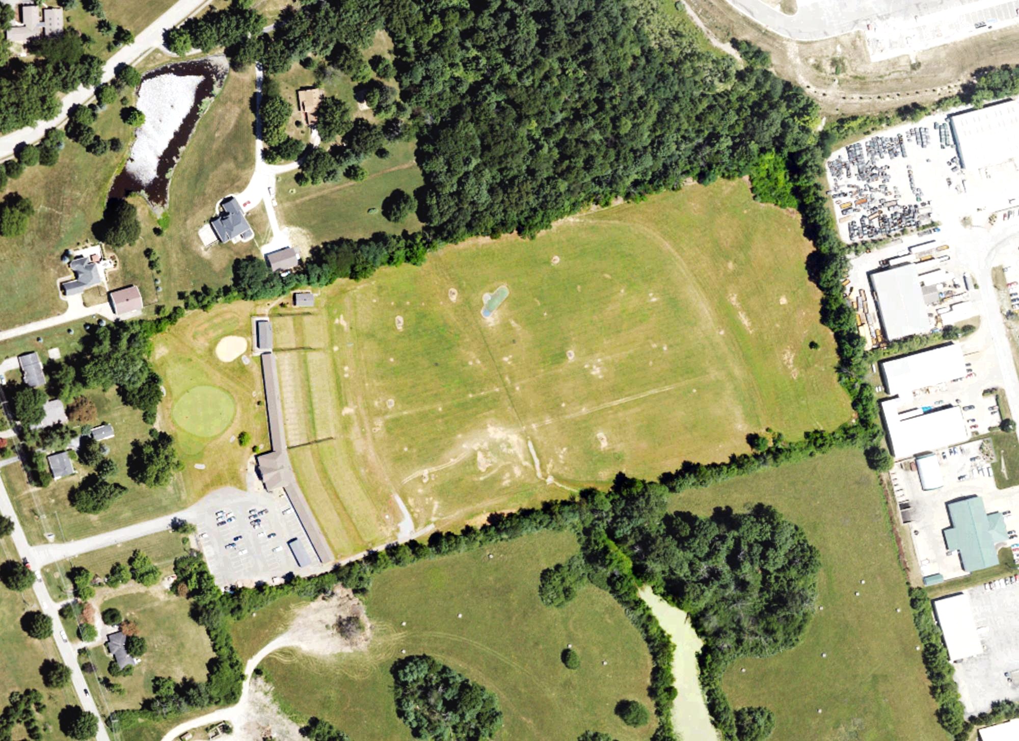 Aerial view of The Golf Ranch, KY