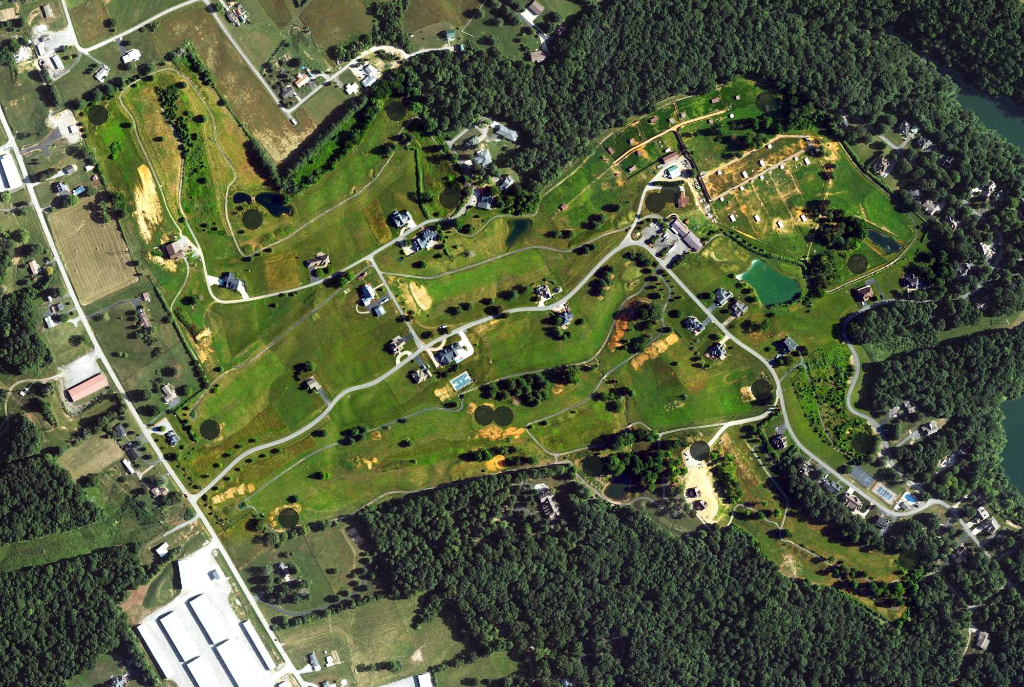 Aerial view of The Links Resort Golf Course, KY