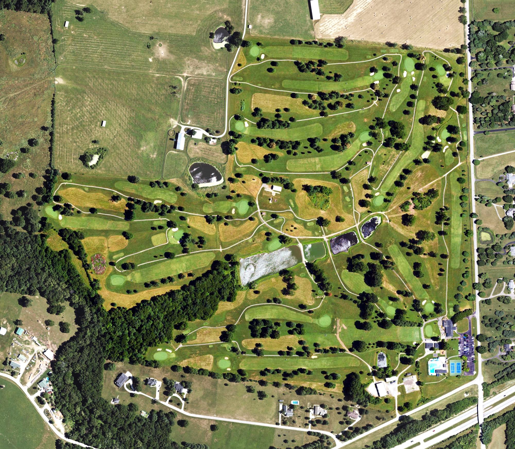 Aerial view of The Woodford Club, KY