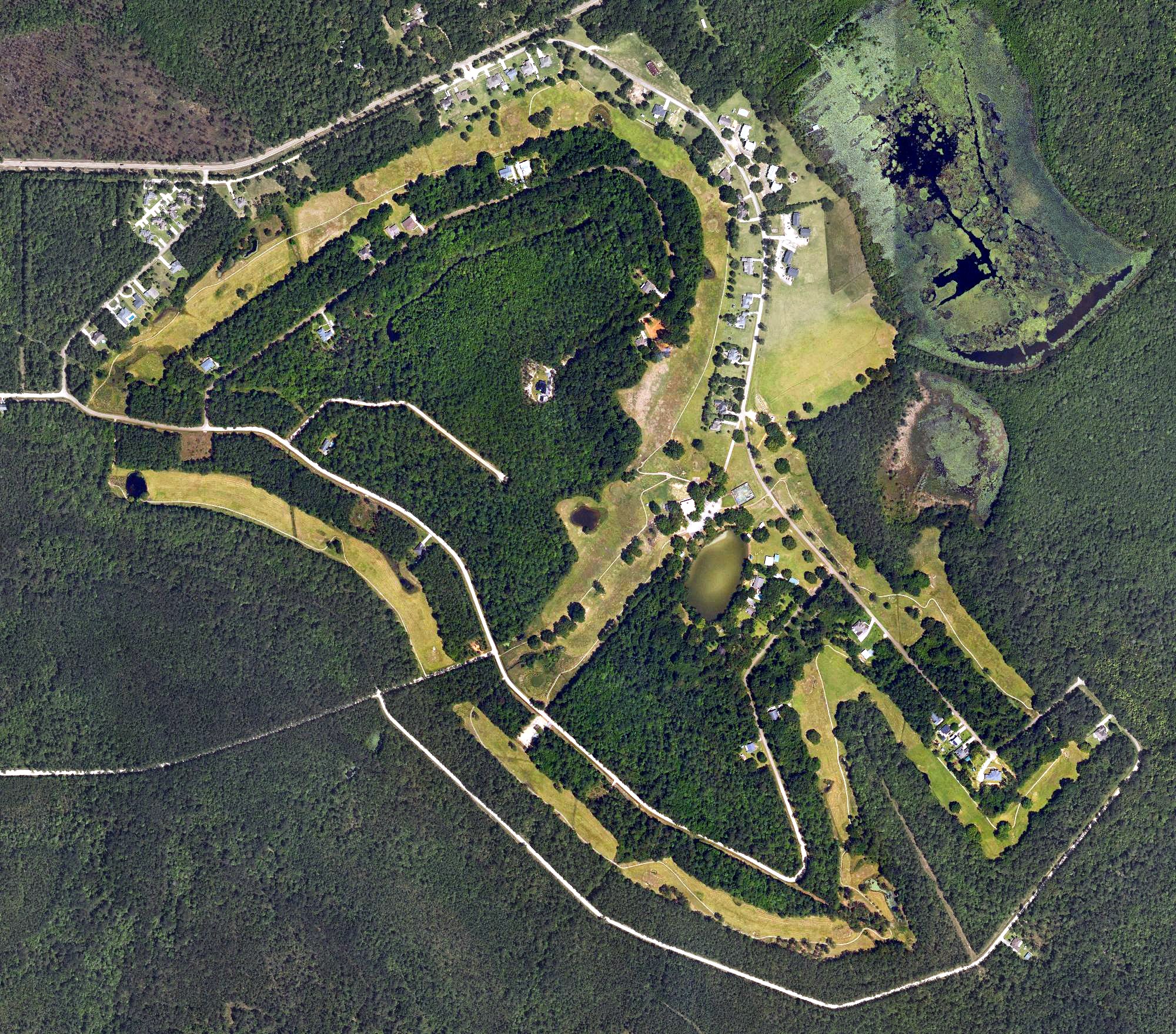 Aerial view of Abita Springs Golf Club, LA