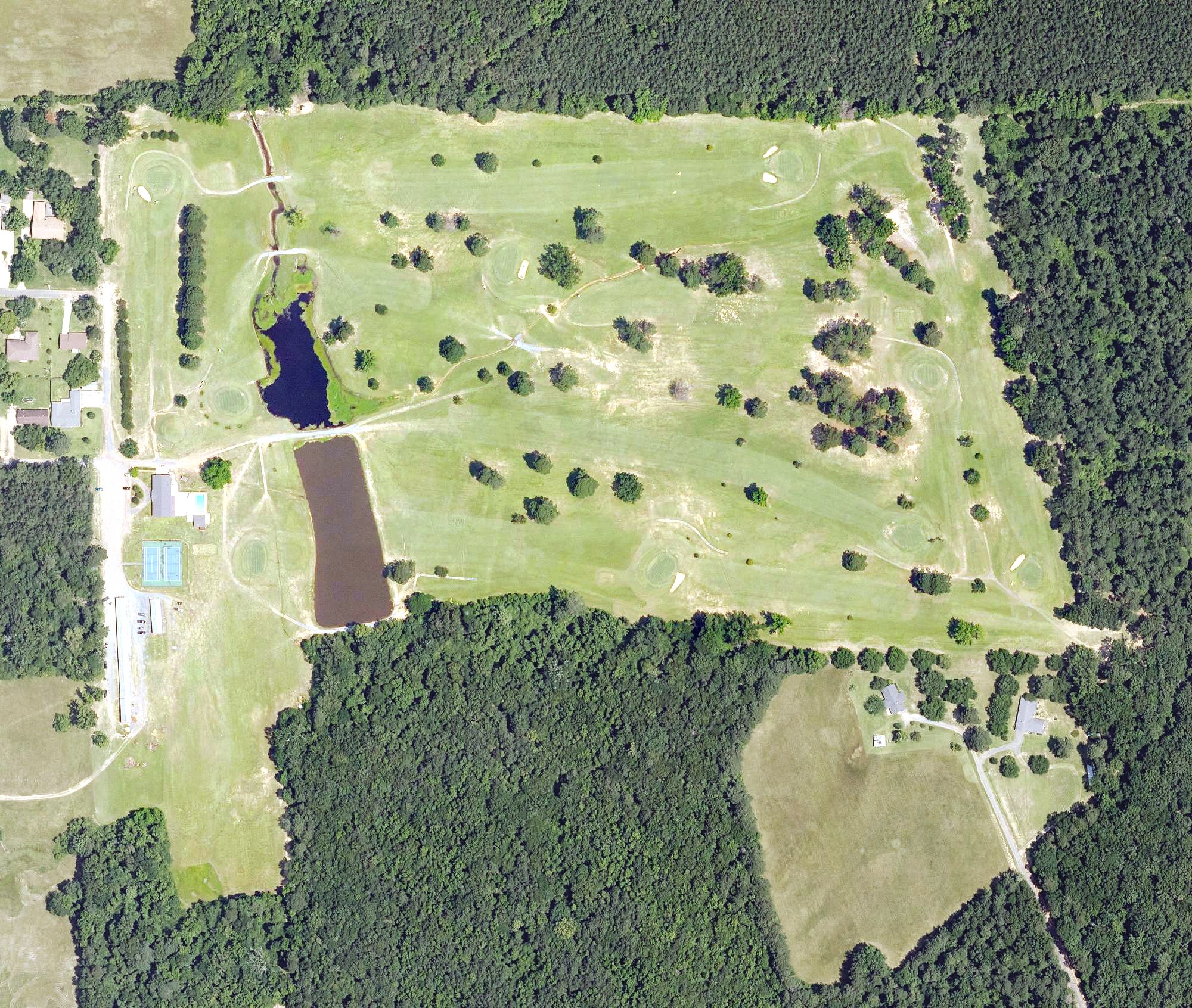 Aerial view of Coushatta Country Club, LA