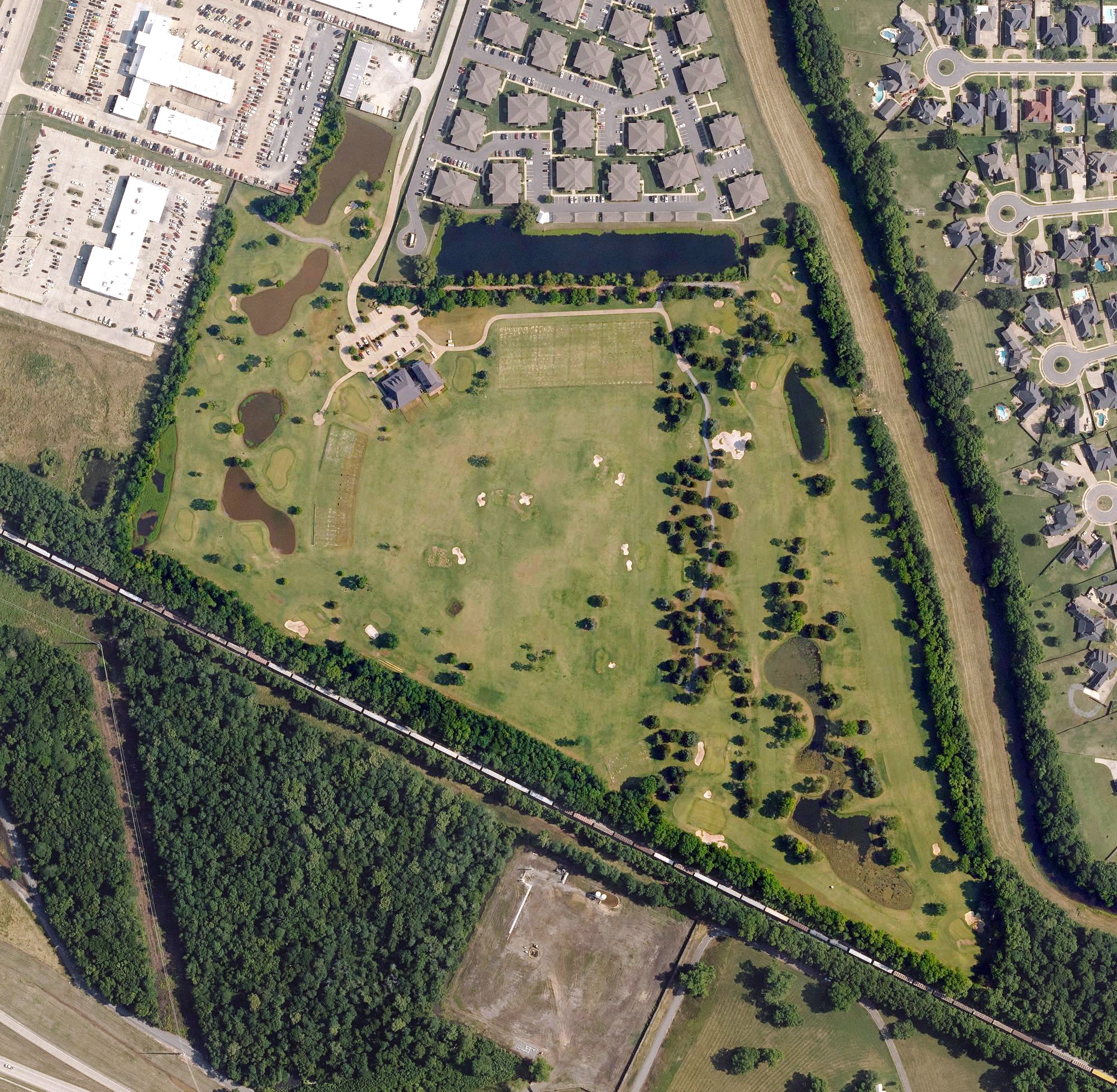Aerial view of David Toms 265, LA