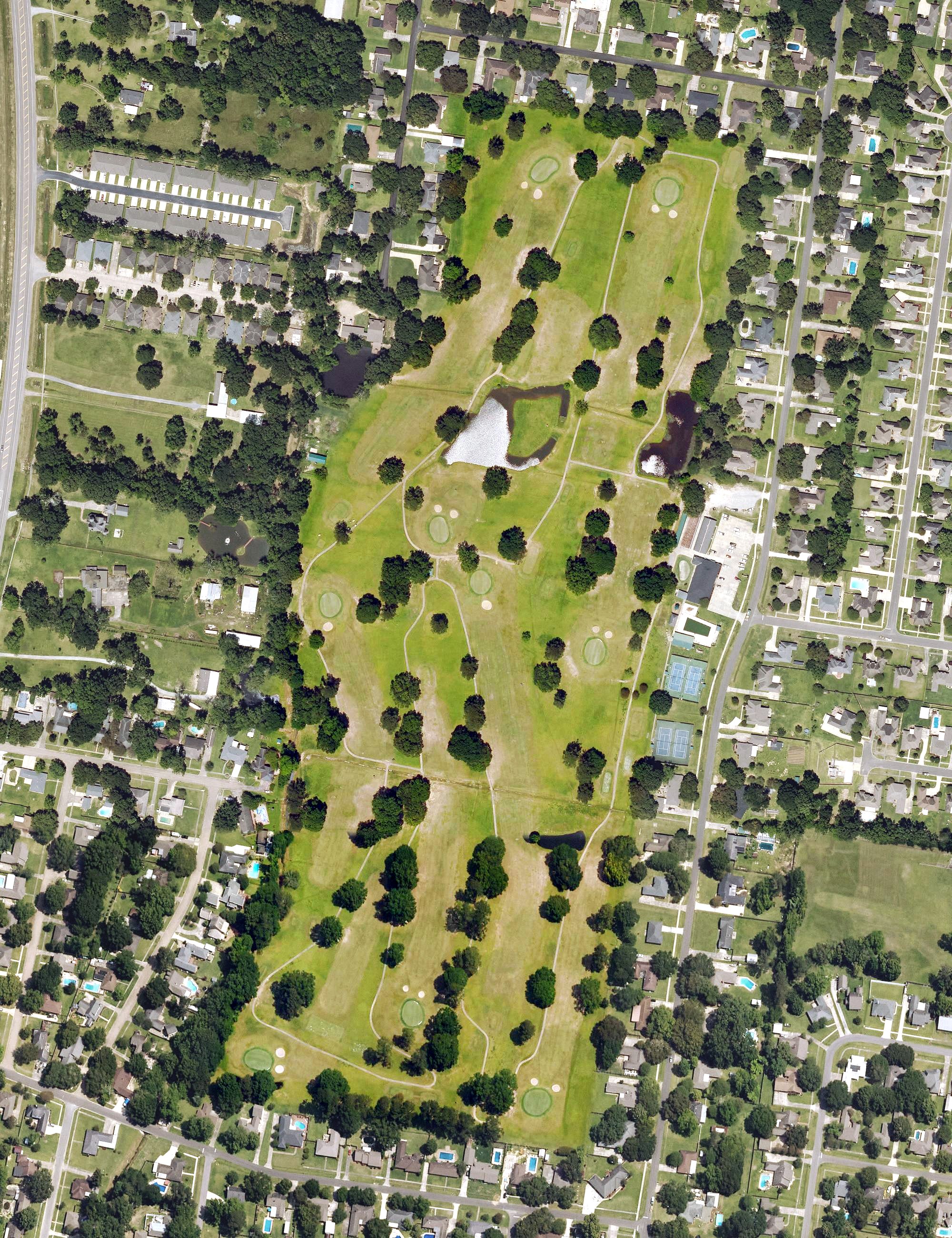 Aerial view of Fenwood Hills Golf Course, LA