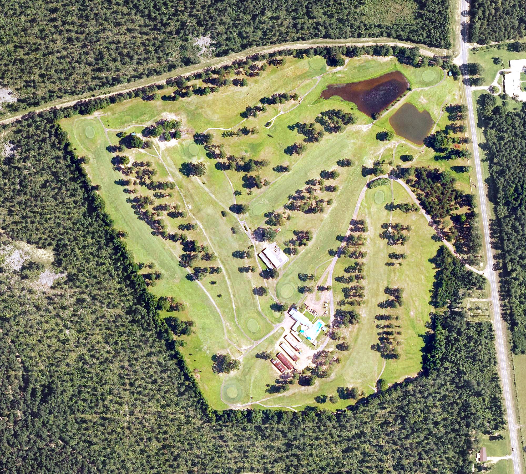 Aerial view of LaSalle Golf & Country Club, LA