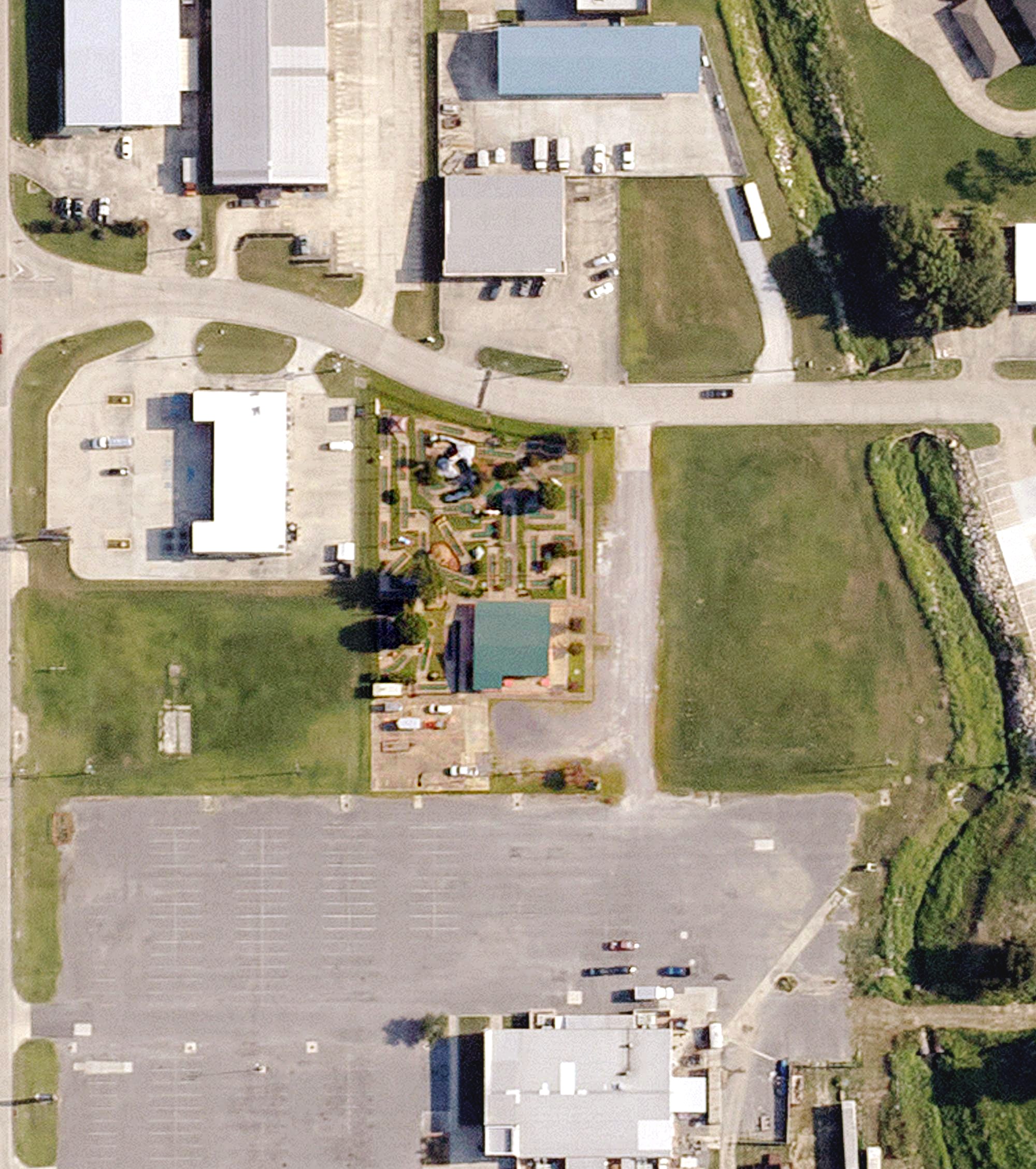 Aerial view of Putt Putt Golf, LA