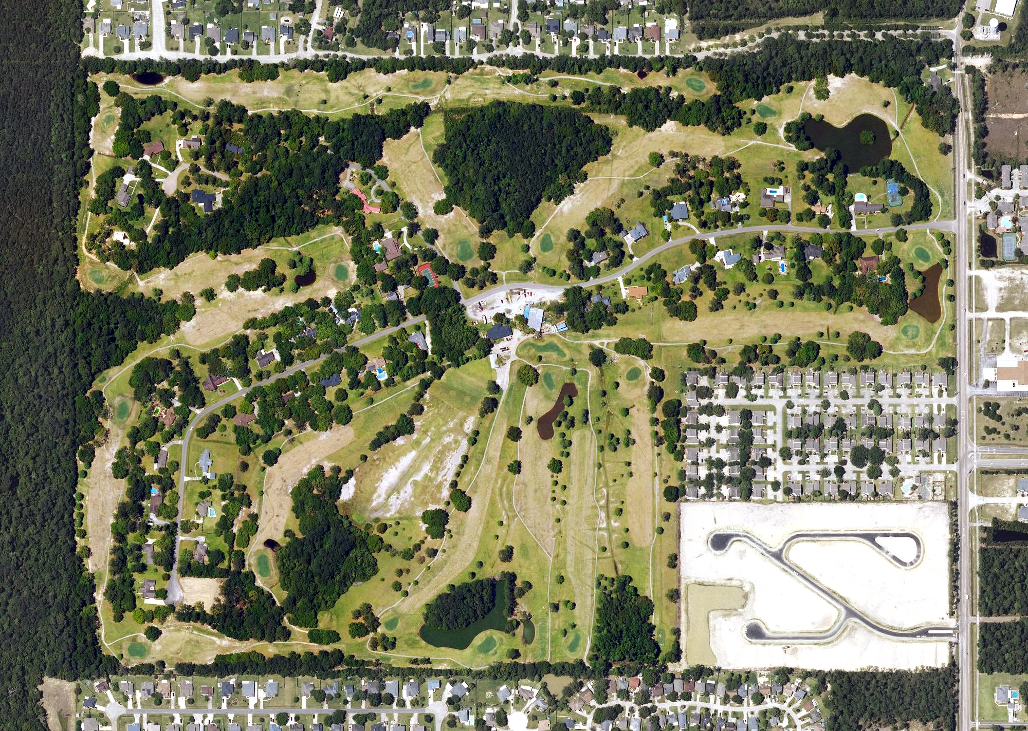 Aerial view of Royal Golf Course, LA
