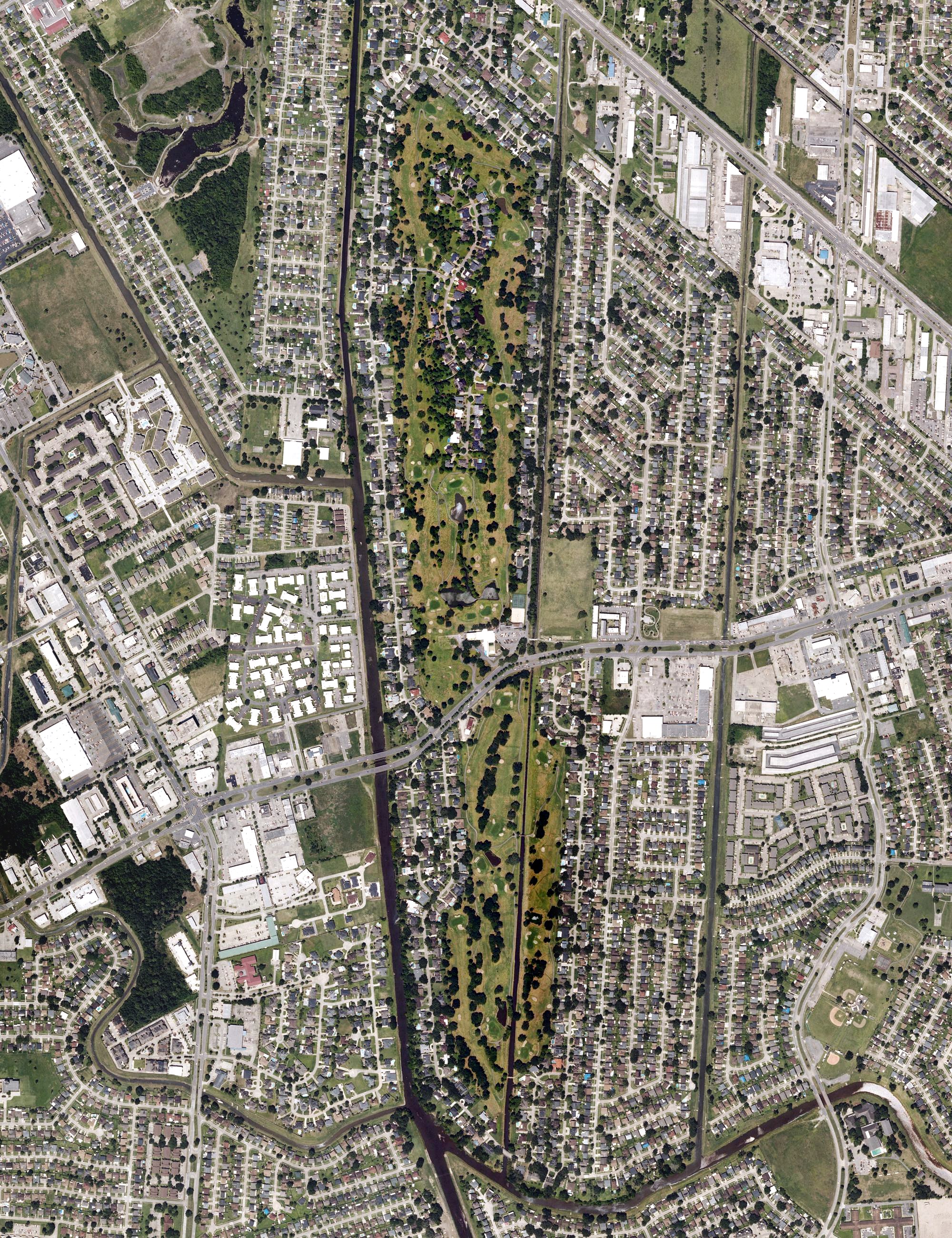 Aerial view of Timberlane Country Club, LA
