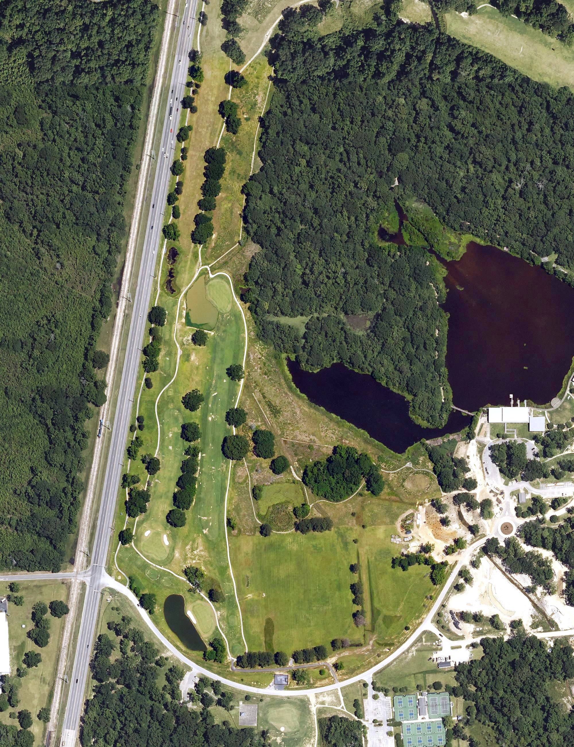 Aerial view of Woody Dumas Memorial Golf Course, LA