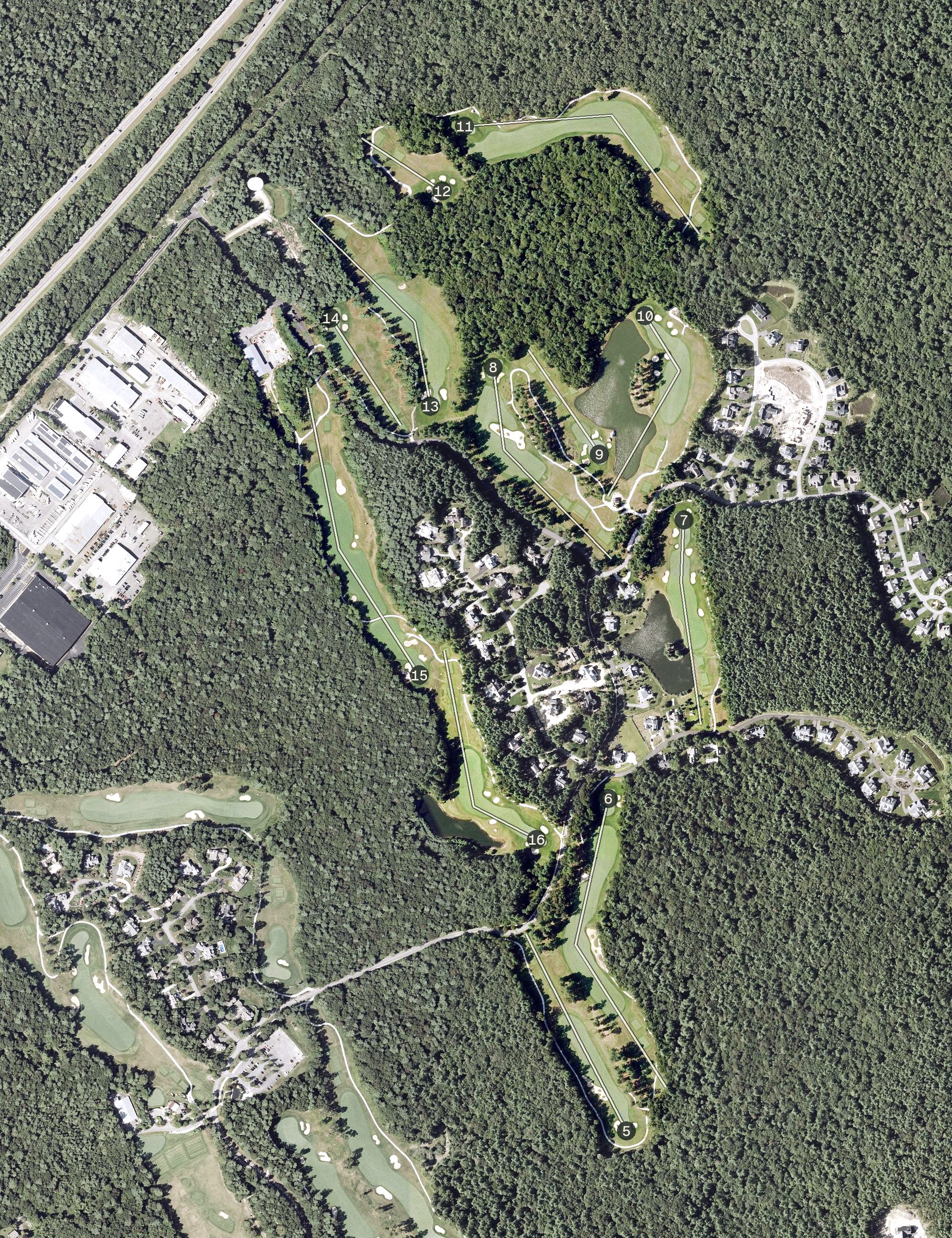 Aerial view of Bay Club at Mattapoisett, MA