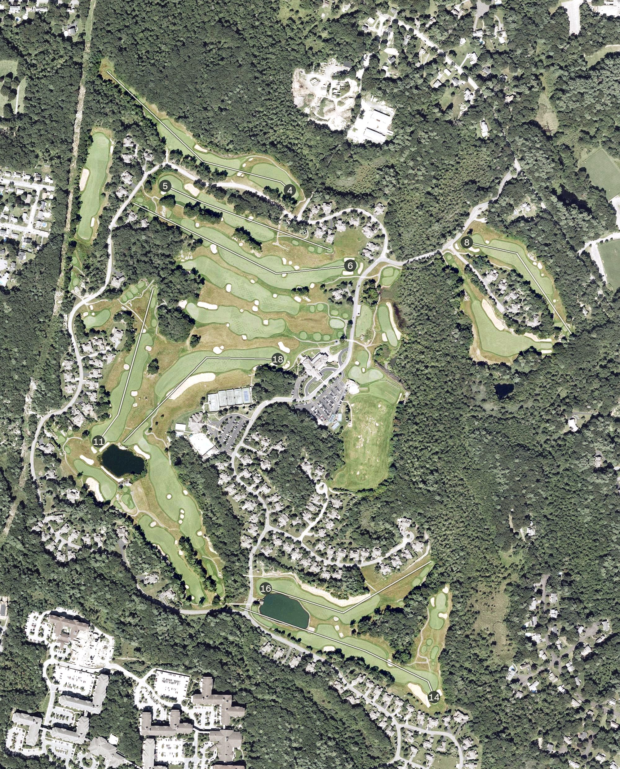 Aerial view of Black Rock Country Club, MA