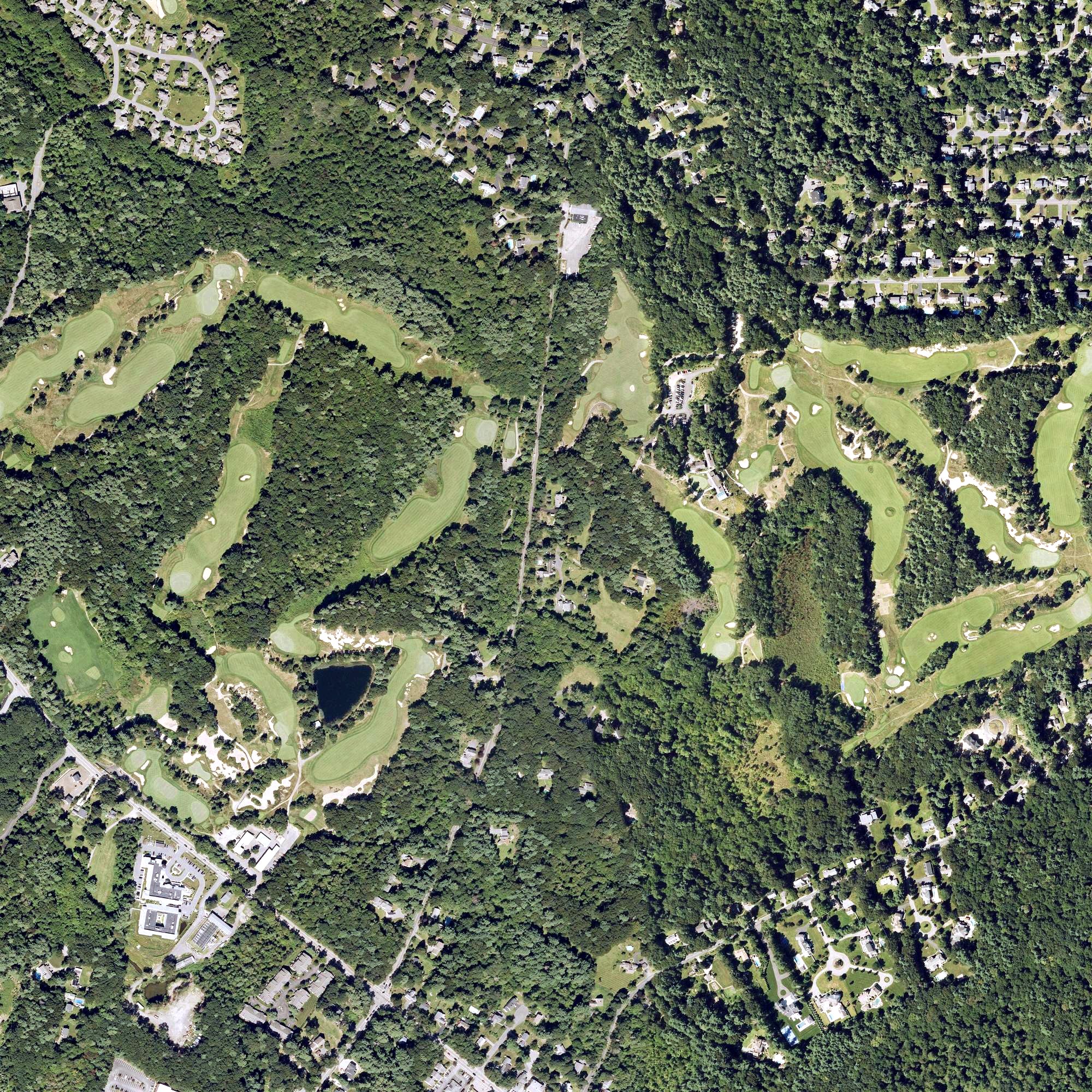 Aerial view of Boston Golf Club, MA