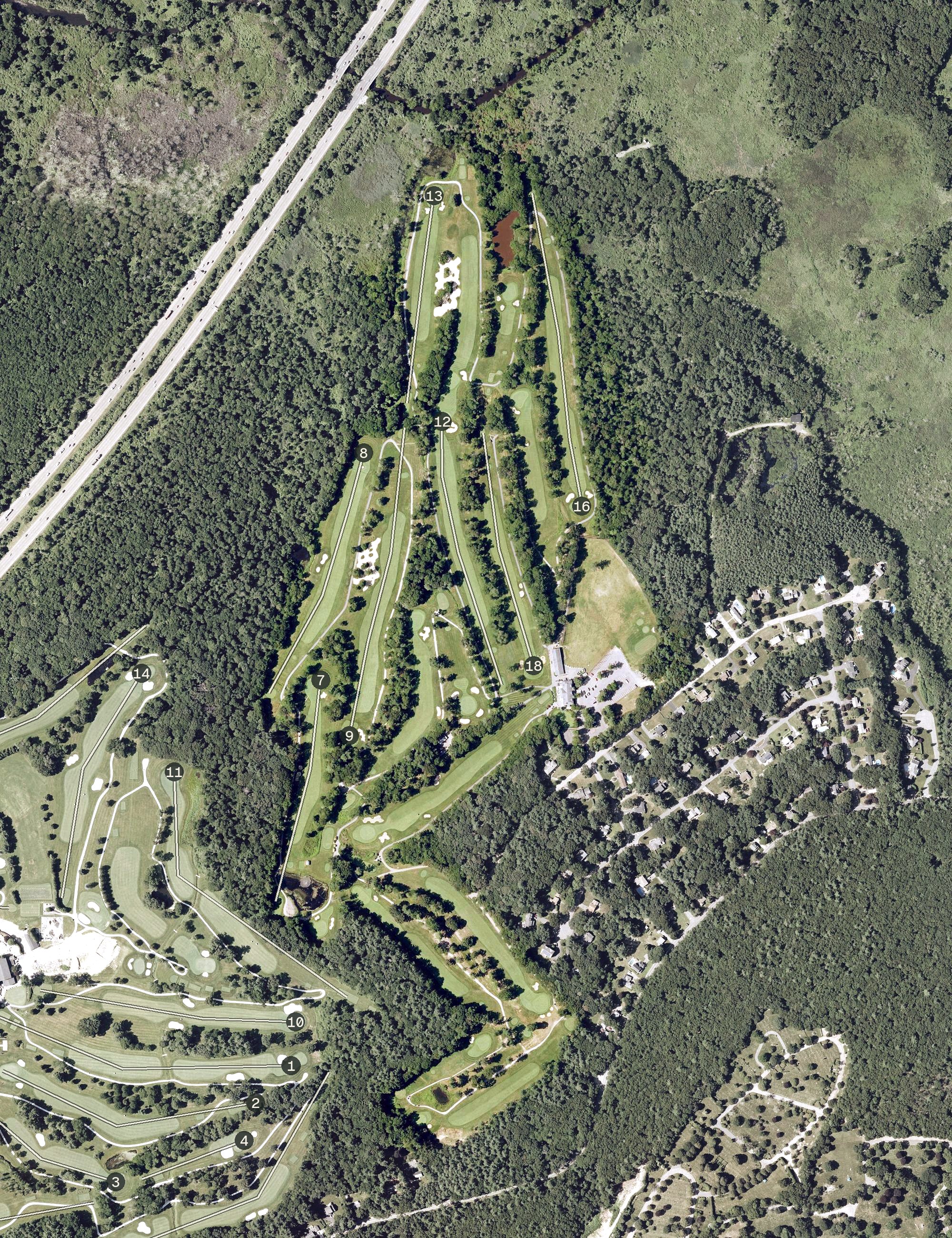 Aerial view of Brookmeadow Country Club, MA