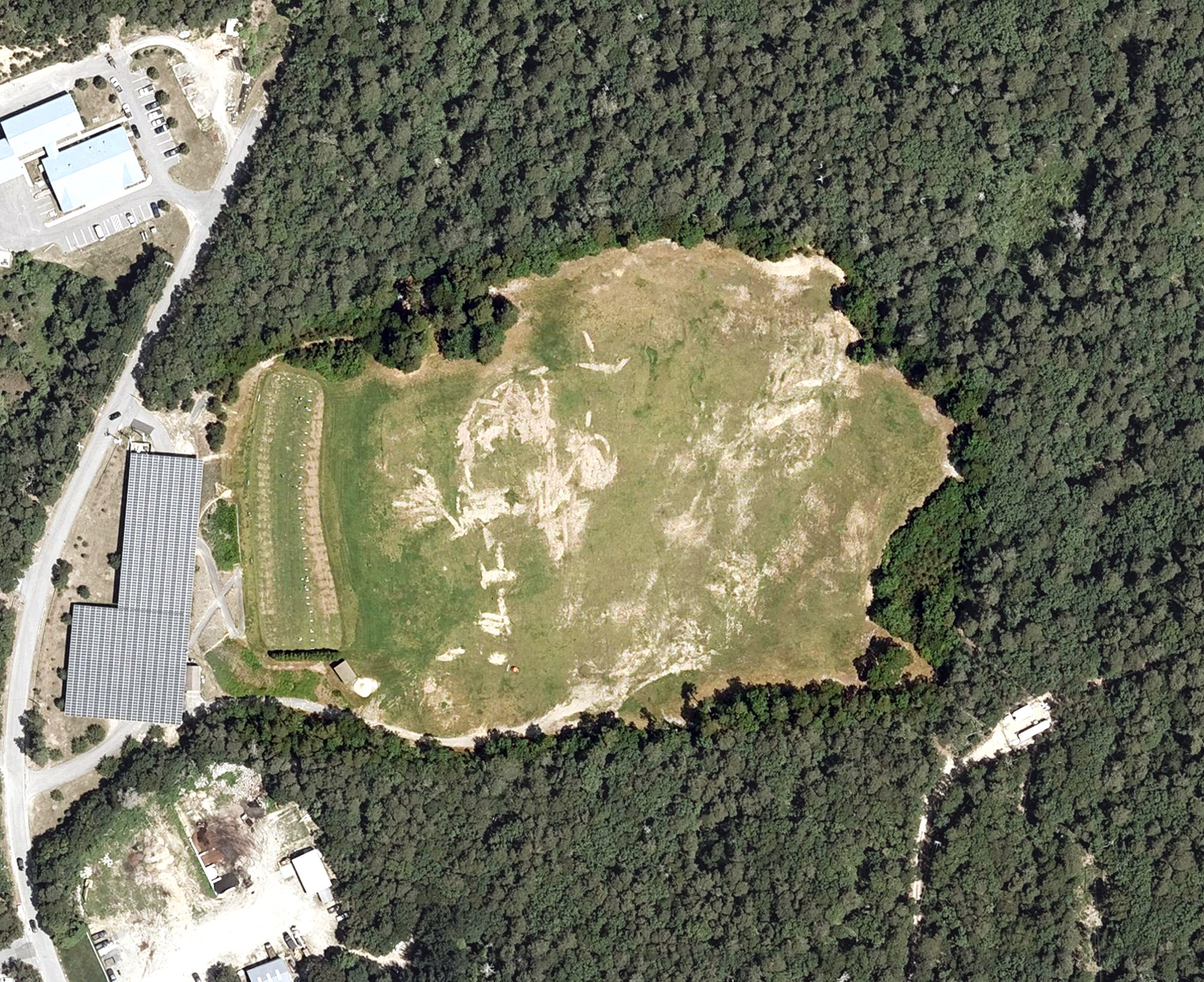 Aerial view of Captain's Driving Range, MA