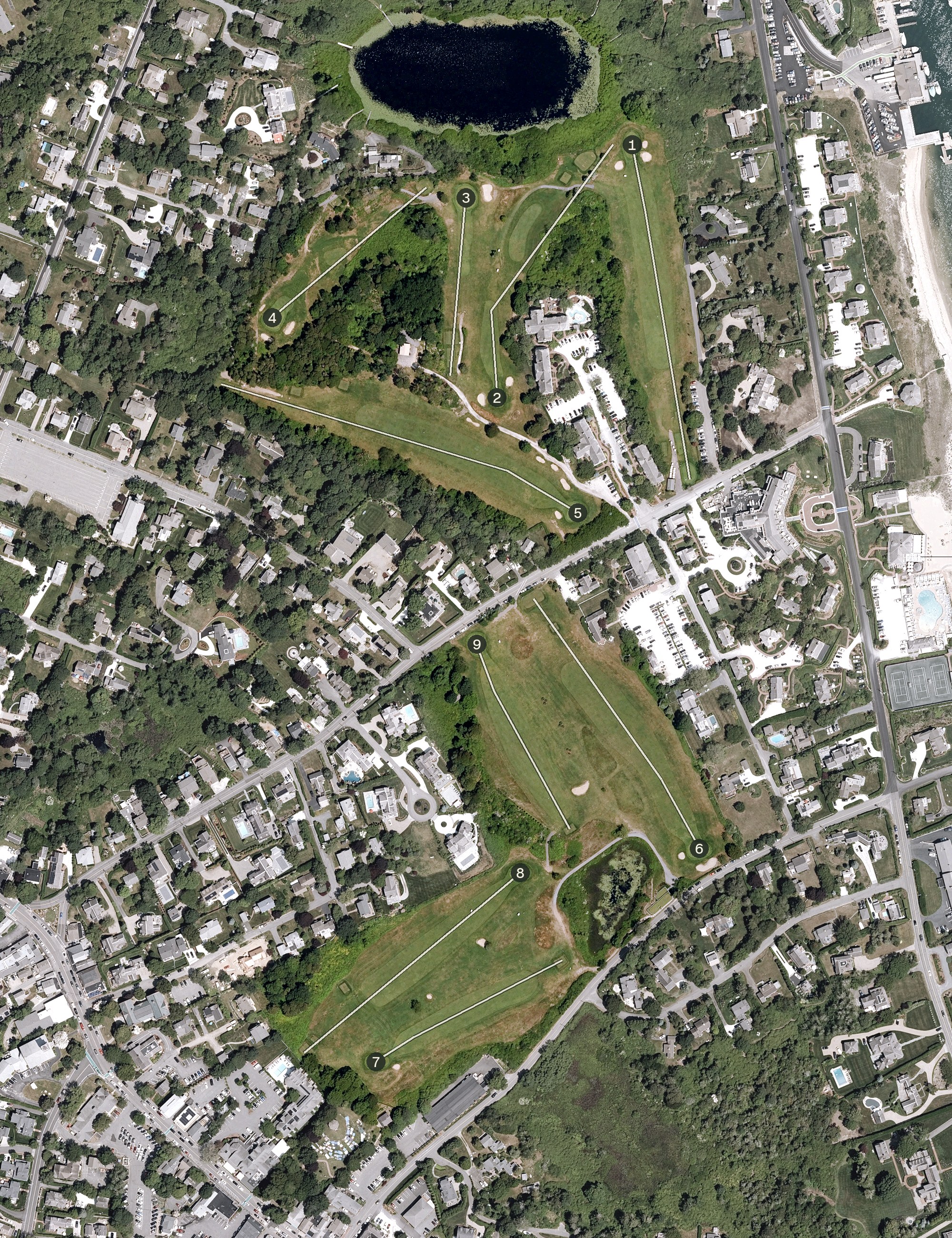 Aerial view of Chatham Seaside Links, MA
