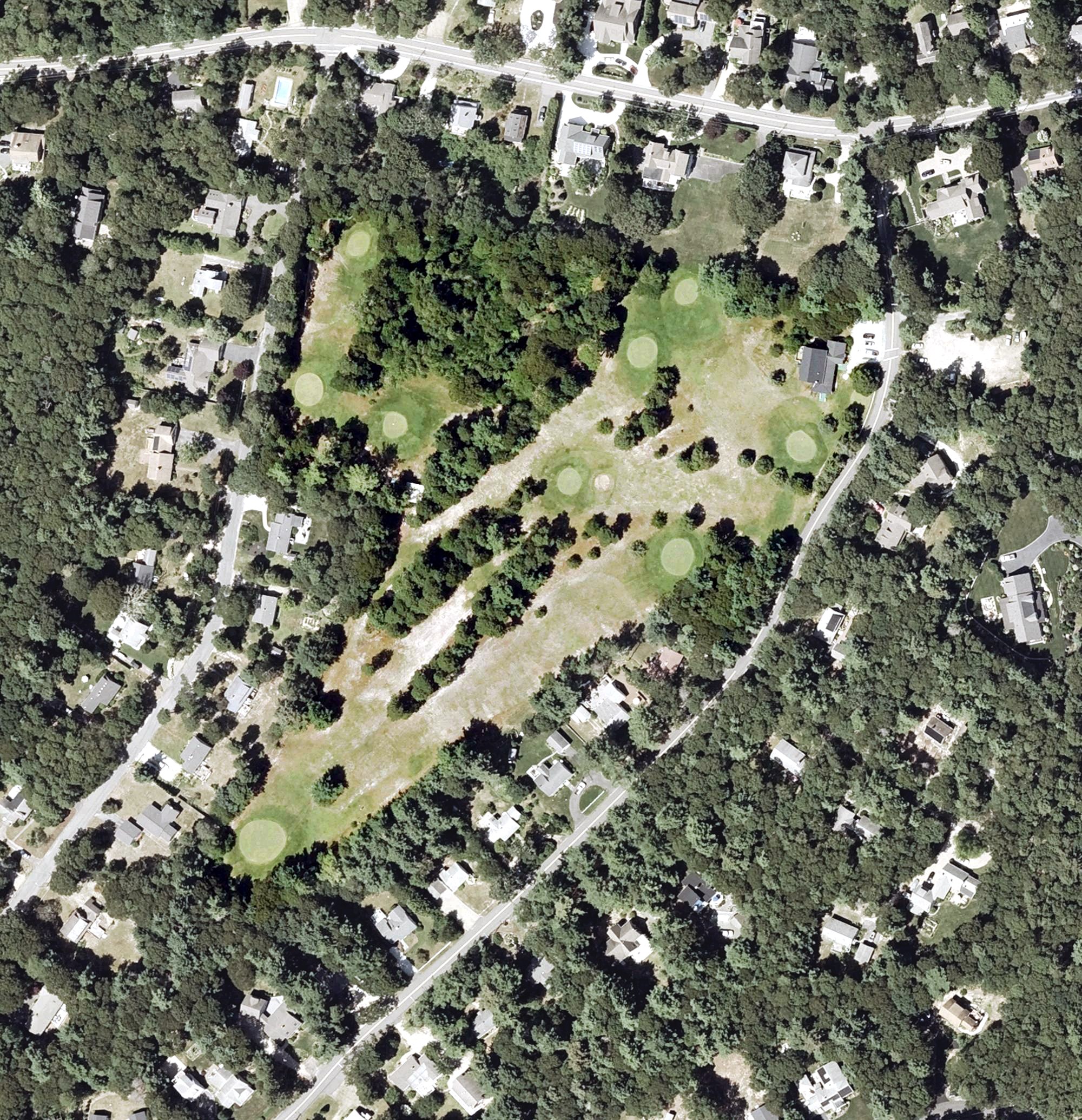 Aerial view of Cotuit Highground Golf Club, MA