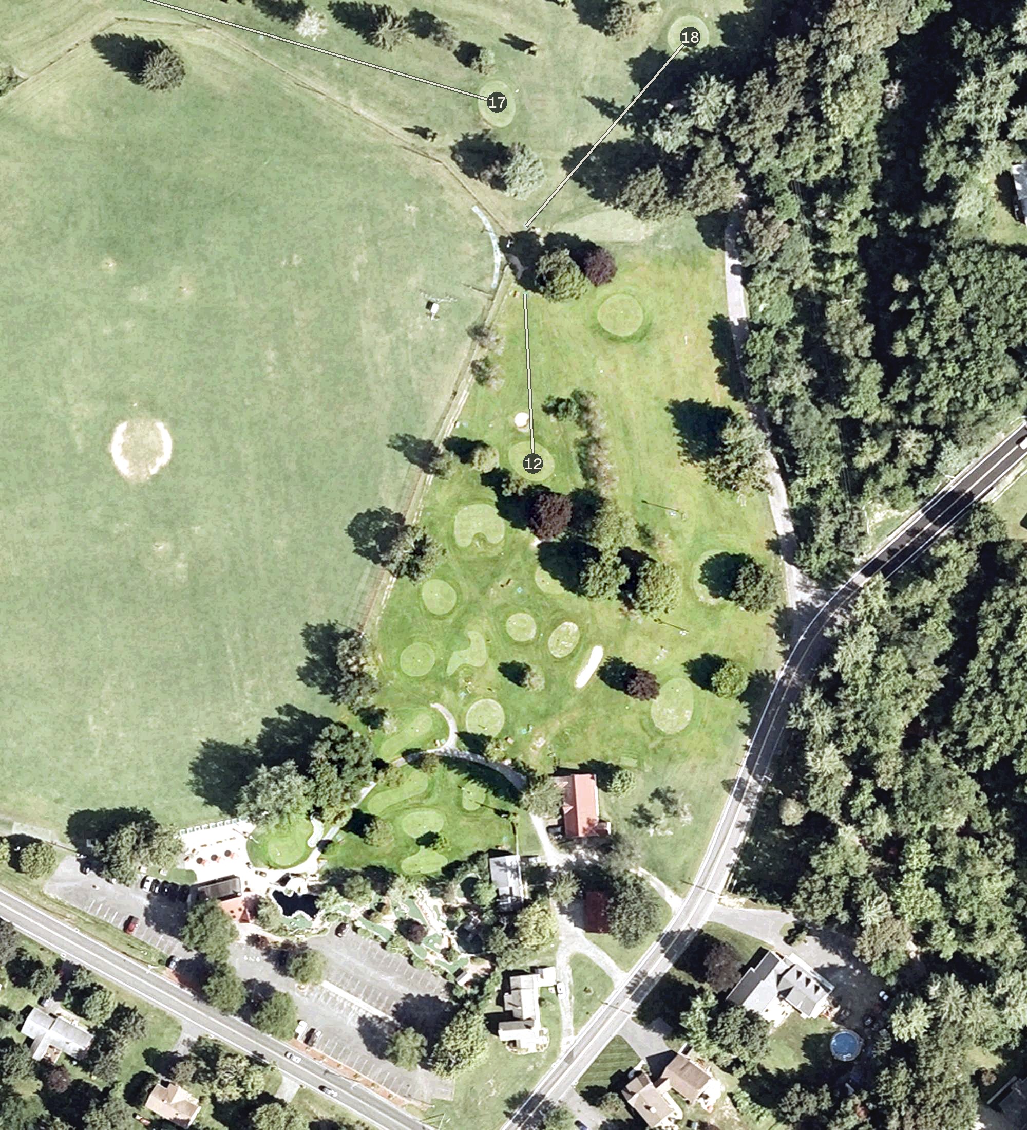 Aerial view of Fenway Pitch and Putt, MA