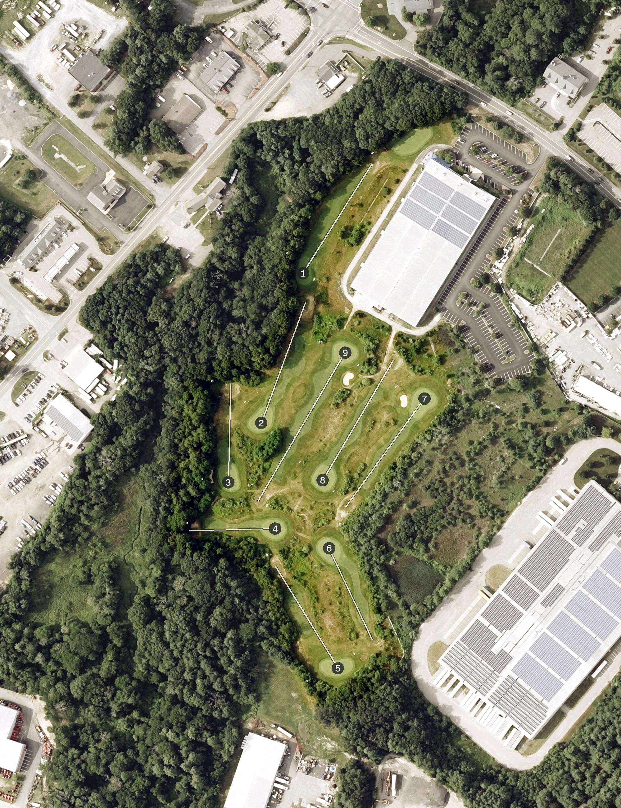 Aerial view of Fore Kicks, MA