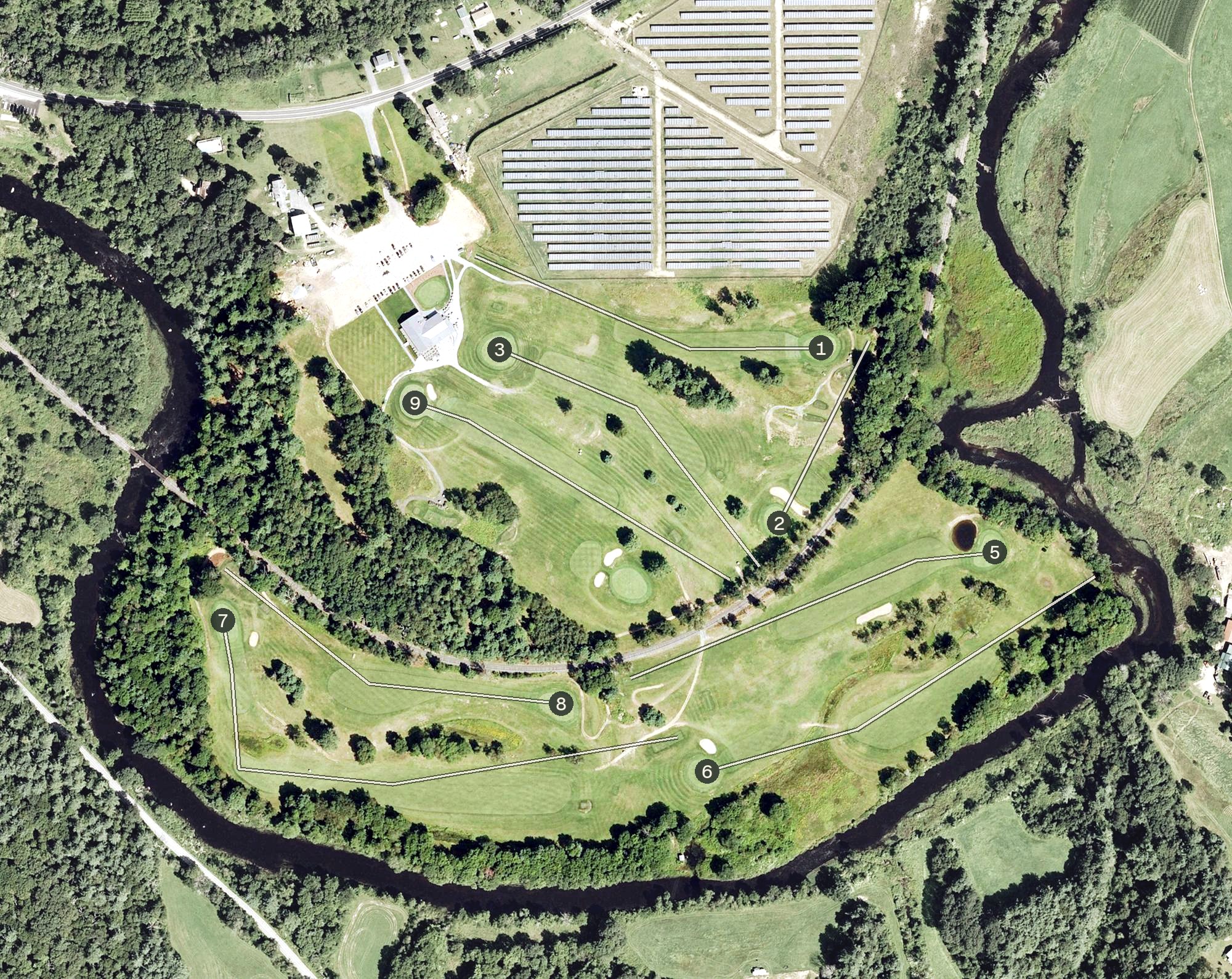 Aerial view of Hardwick Crossing Country Club, MA