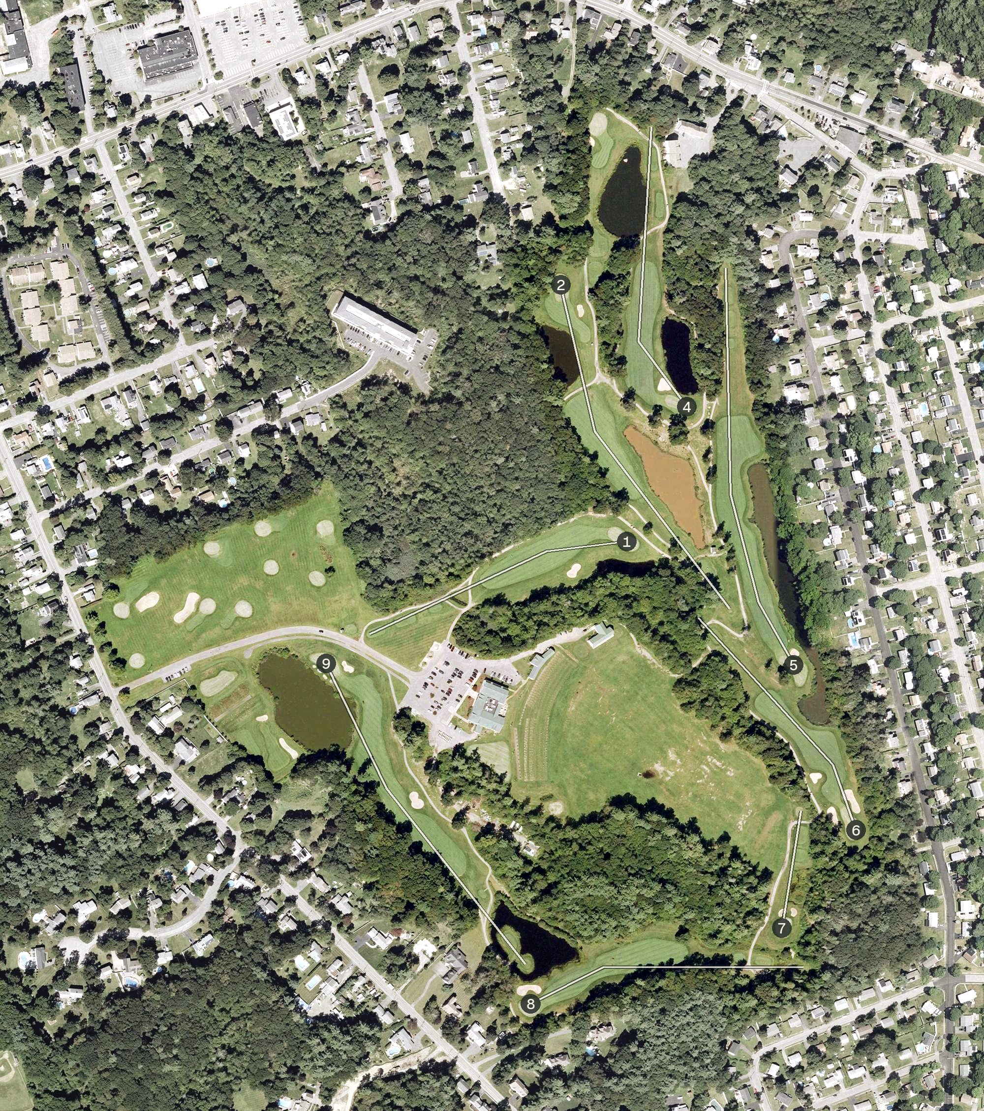 Aerial view of Harmon Golf and Fitness Club, MA