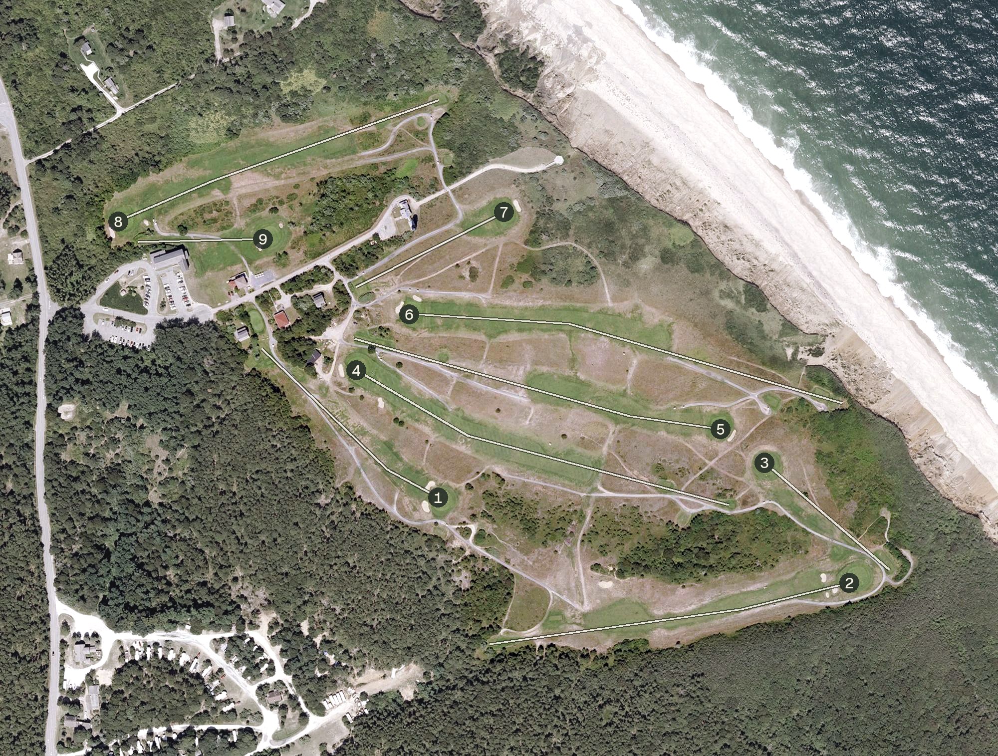 Aerial view of Highland Links, MA