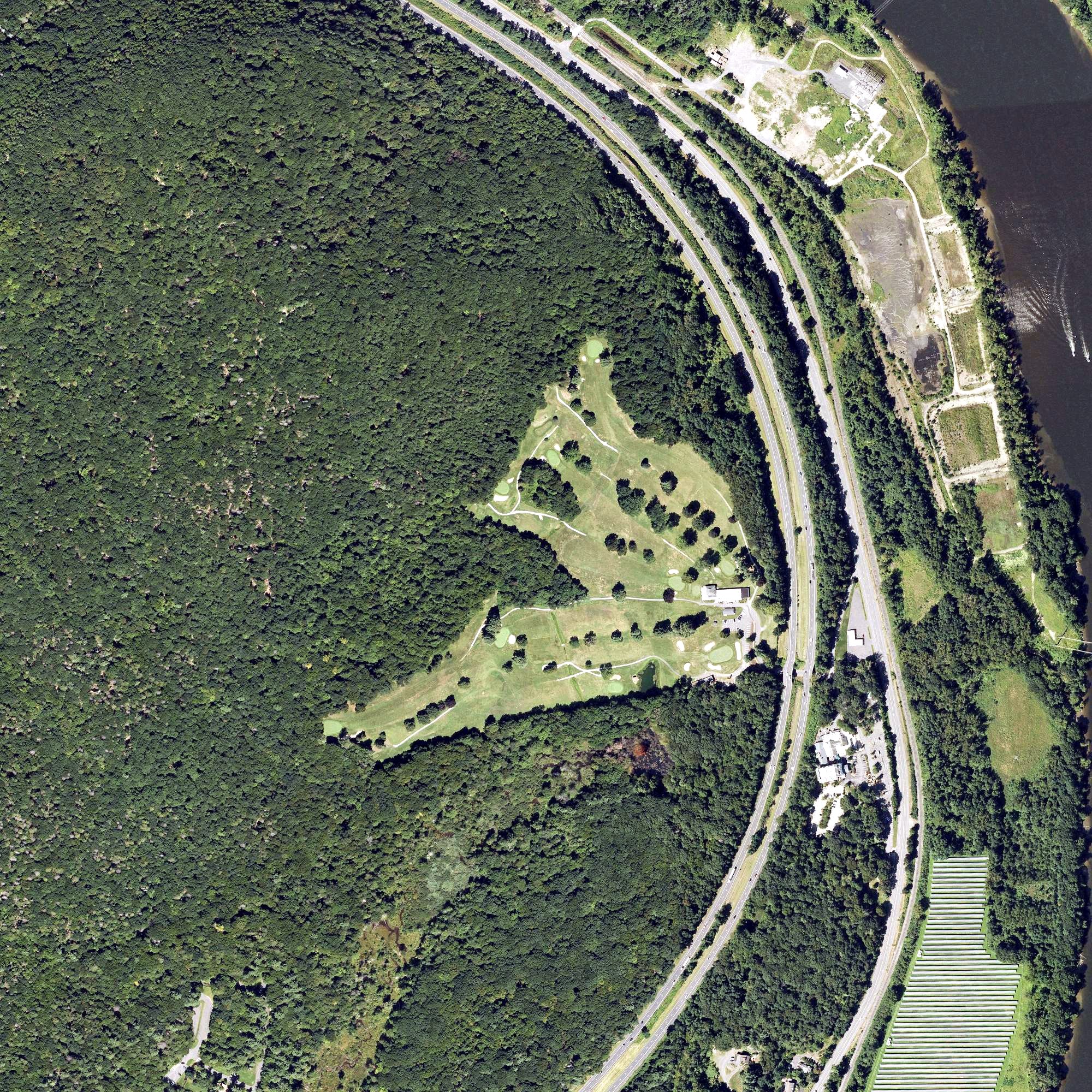 Aerial view of Holyoke Country Club, MA