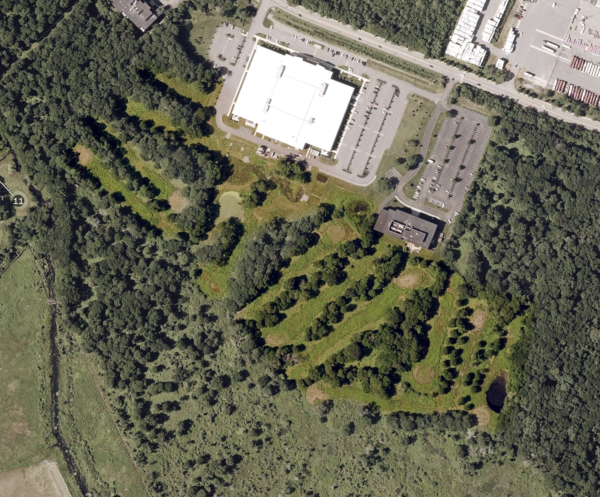 Aerial view of Lost Brook Golf Course, MA