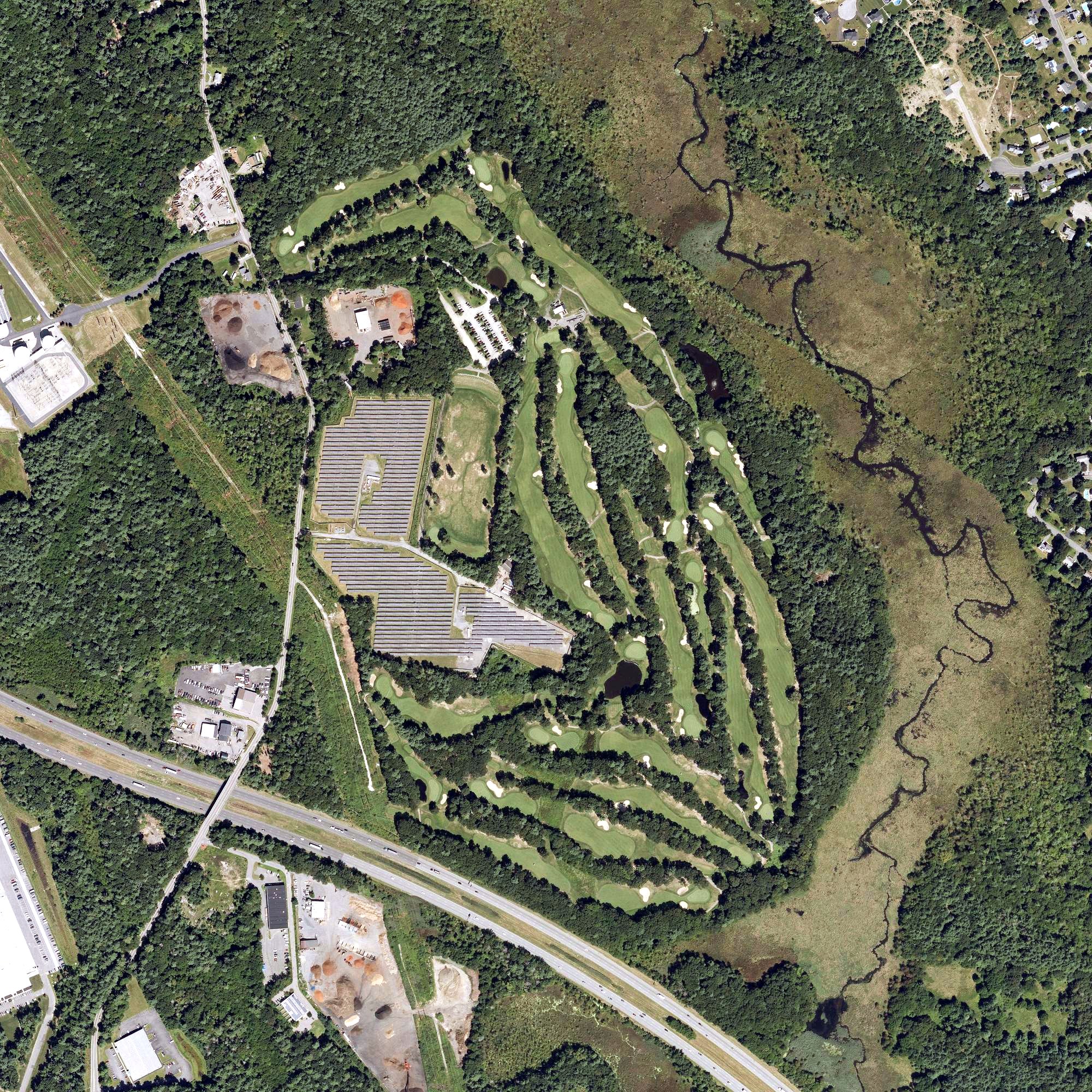 Aerial view of Maplegate Country Club, MA