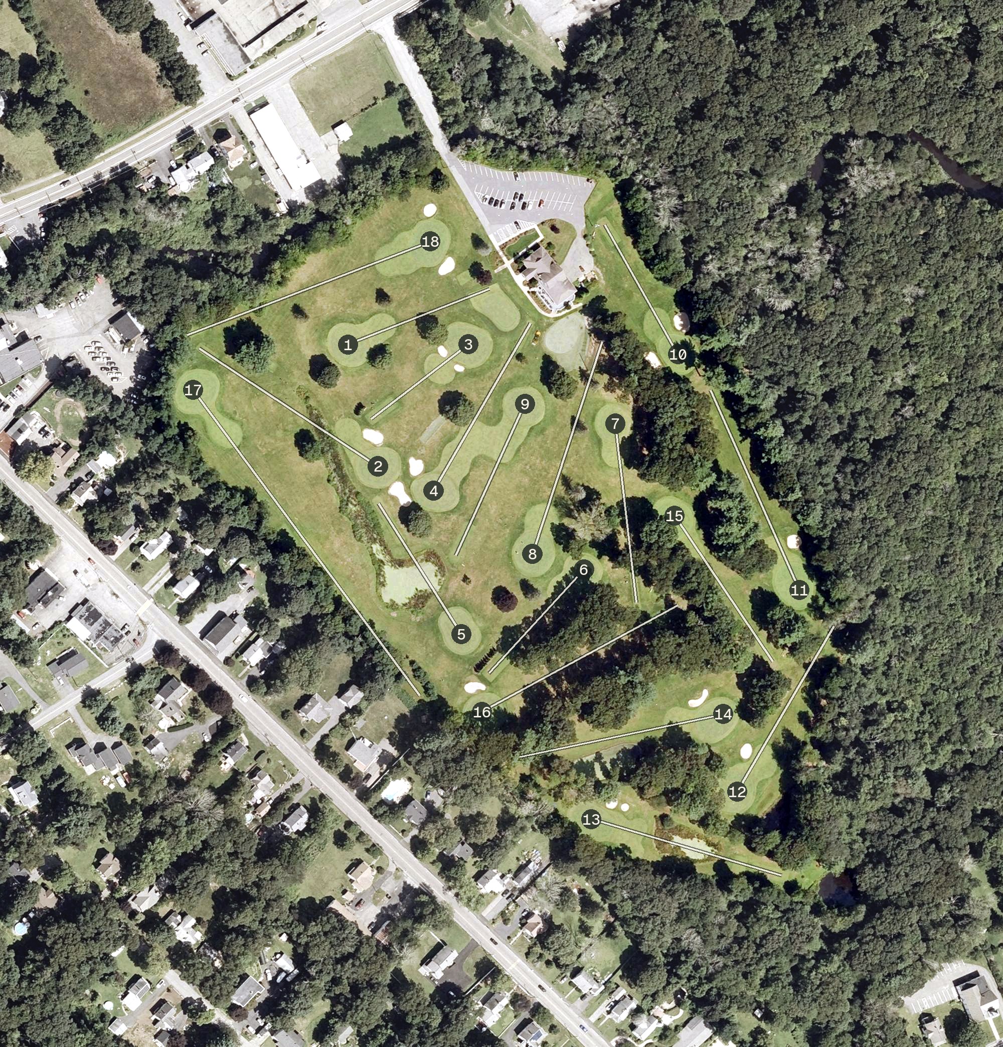 Aerial view of MGA Links at Mamantapett, MA