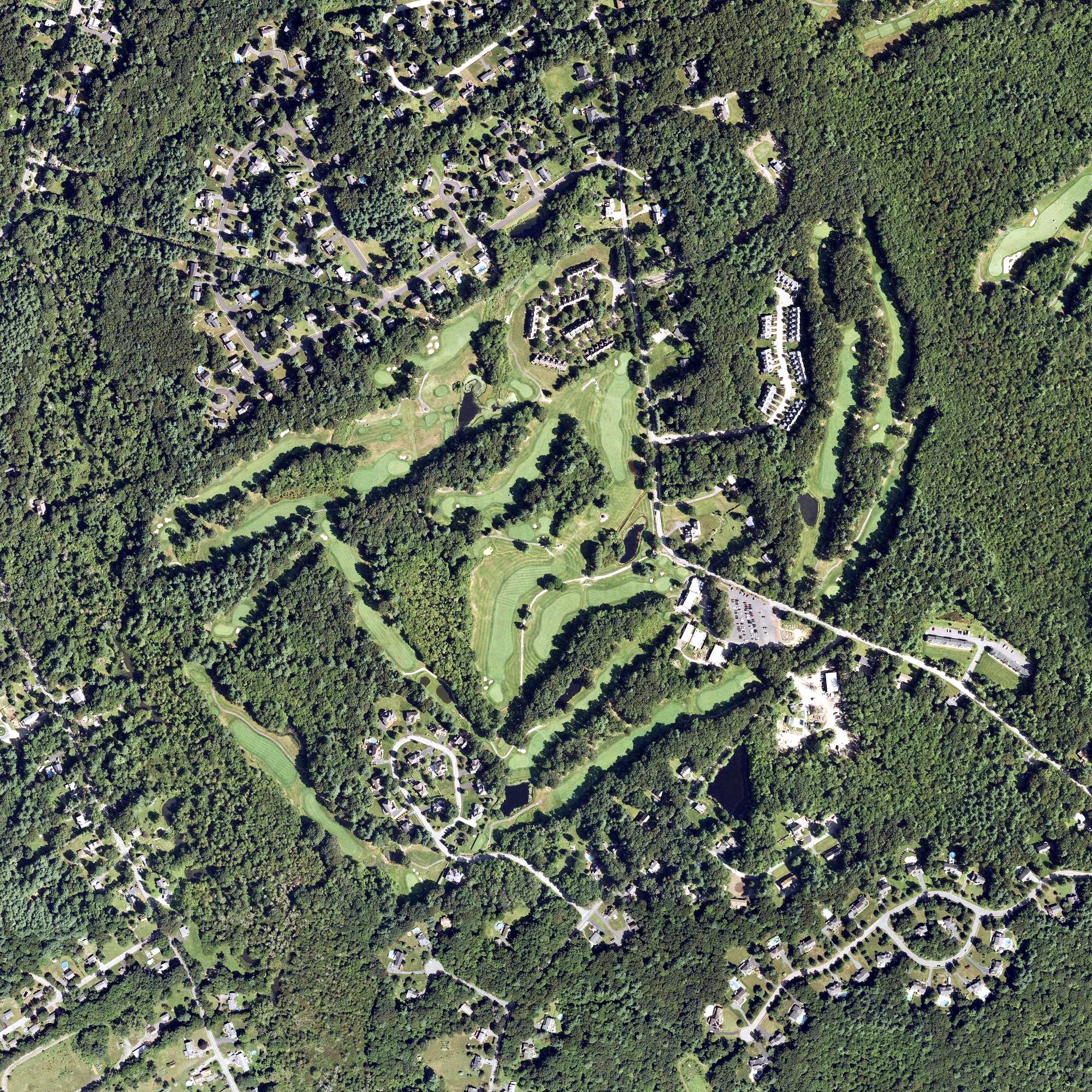 Aerial view of Norton Country Club, MA