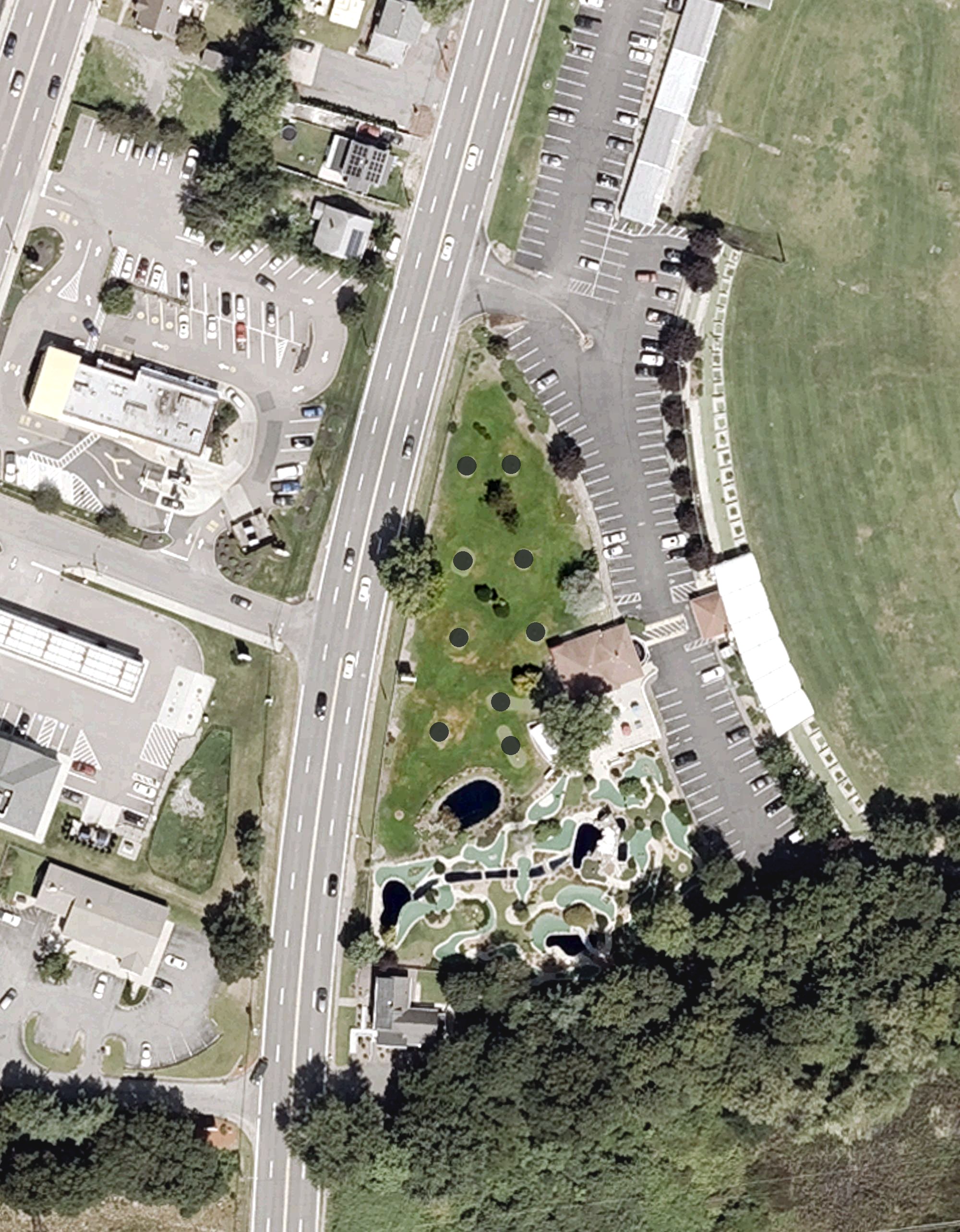 Aerial view of Pitch and Putt, MA
