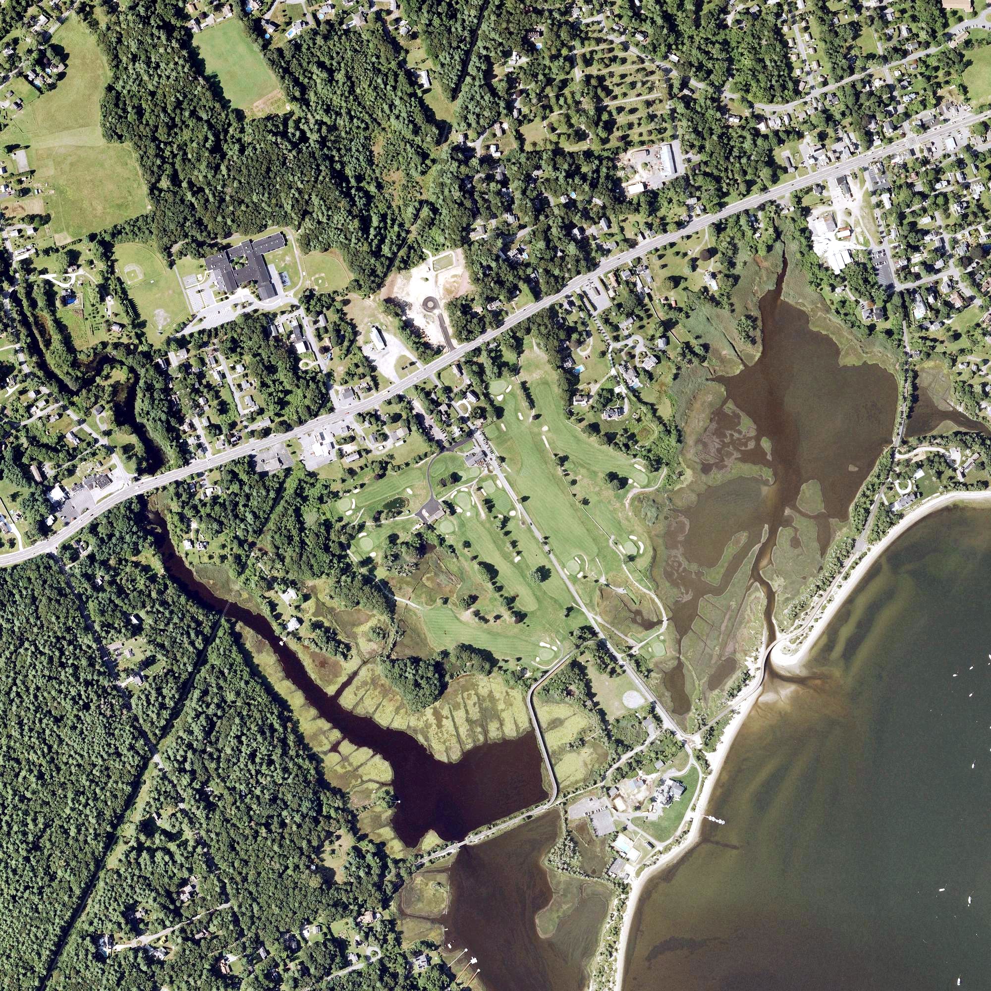 Aerial view of Reservation Golf Club, MA