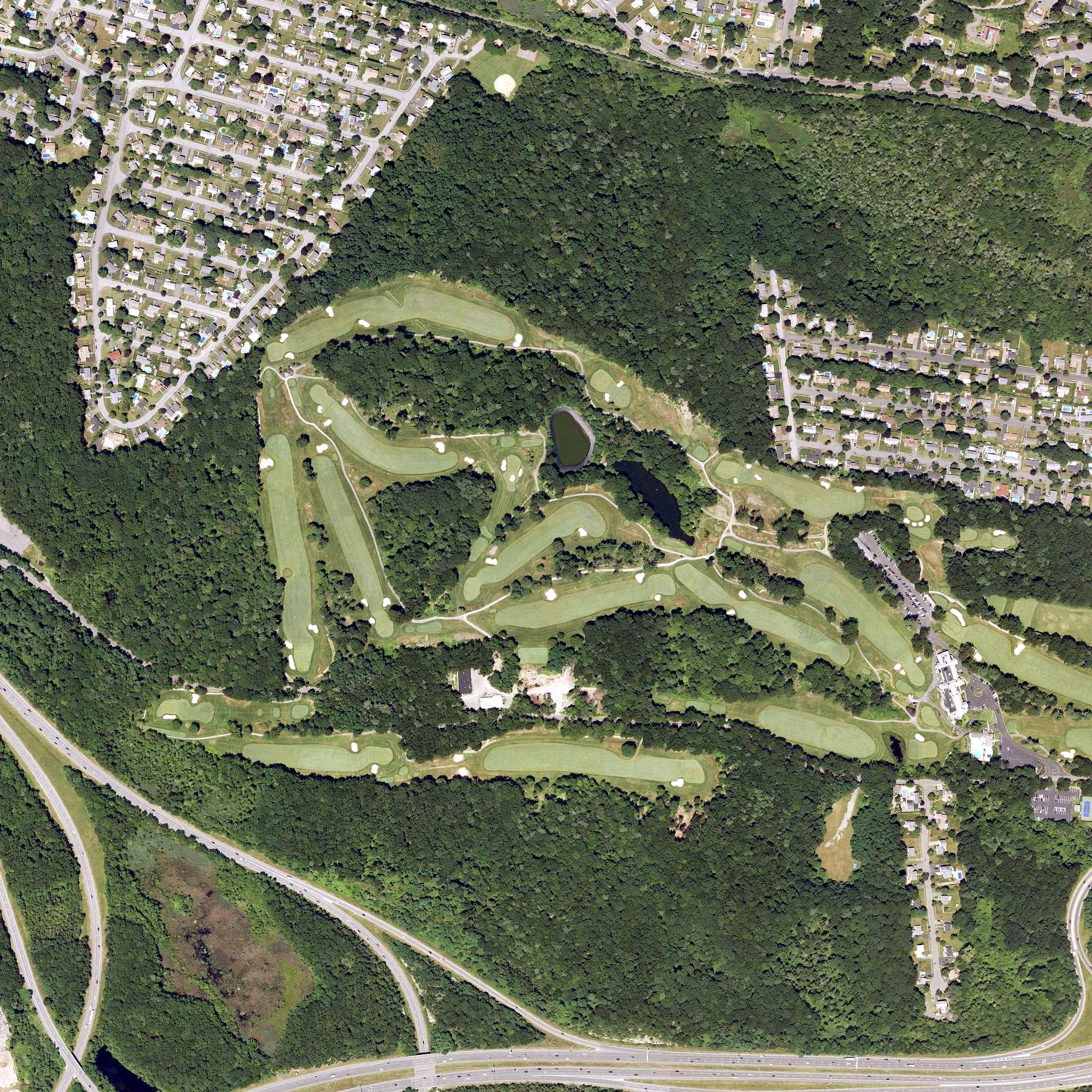 Aerial view of Salem Country Club, MA