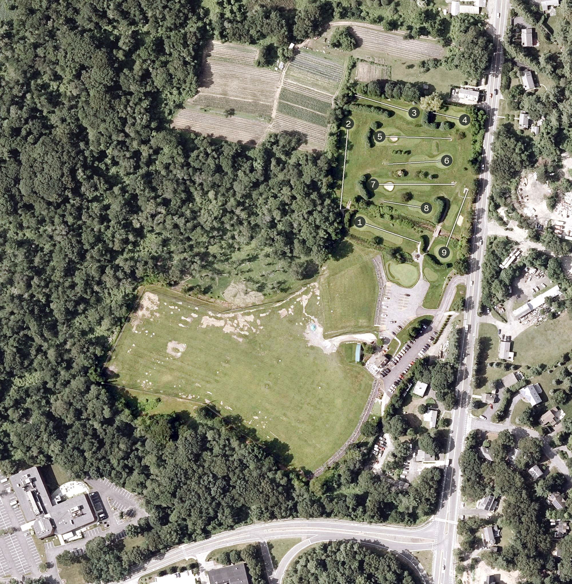Aerial view of Stone Meadow Golf, MA