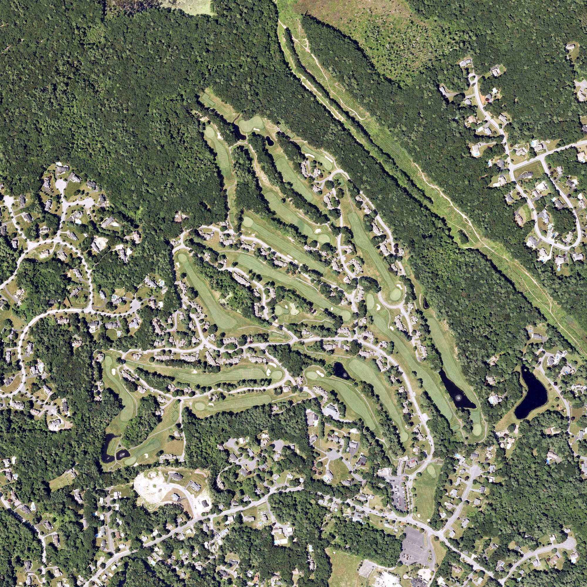 Aerial view of Thomson Country Club, MA