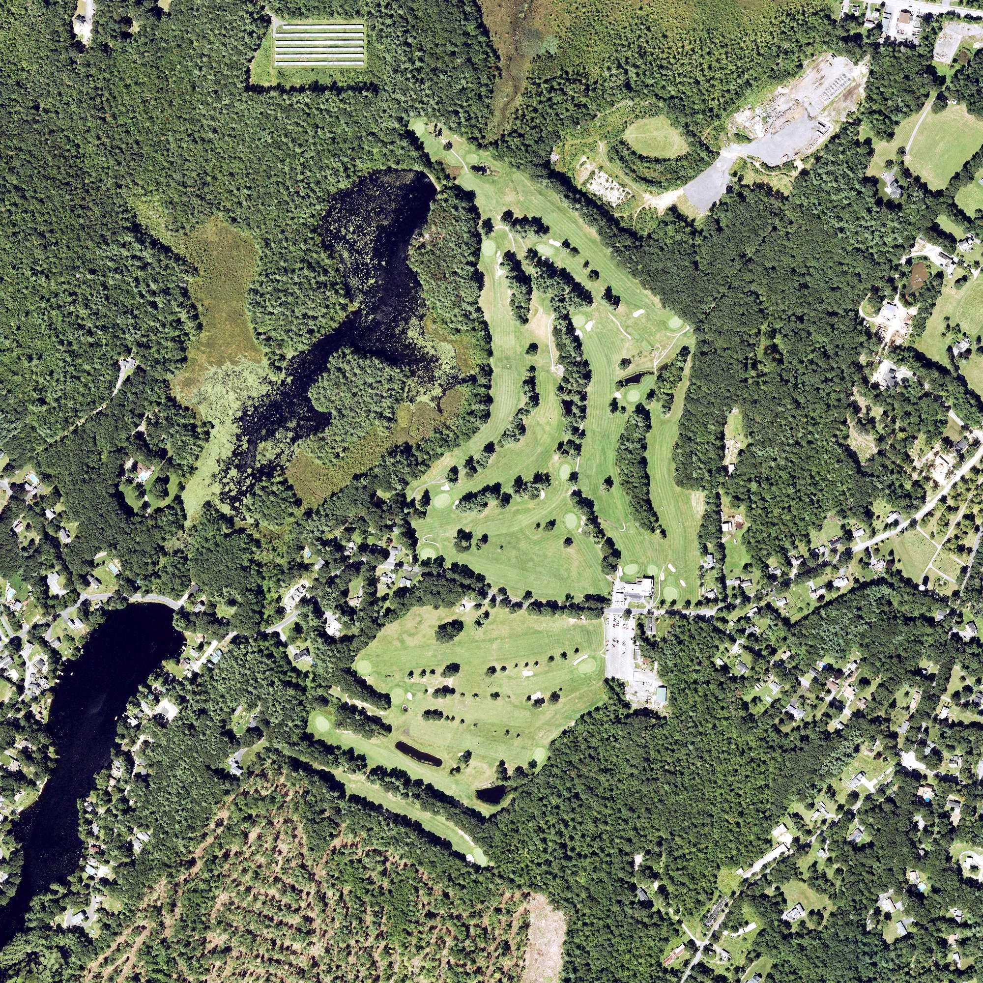 Aerial view of Westminster Country Club, MA