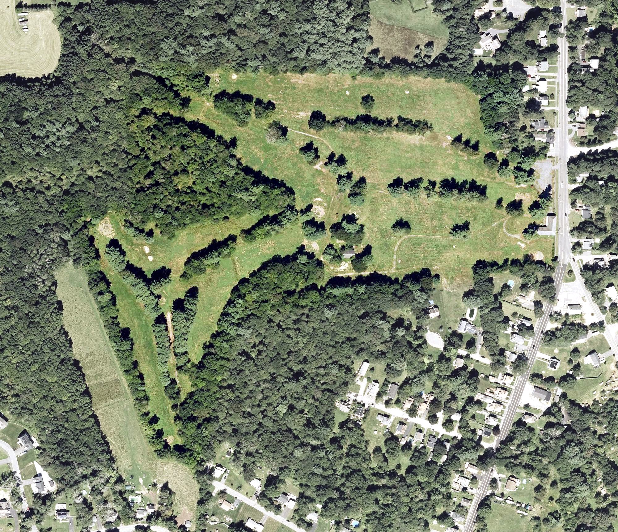 Aerial view of White Pines Golf Course, MA
