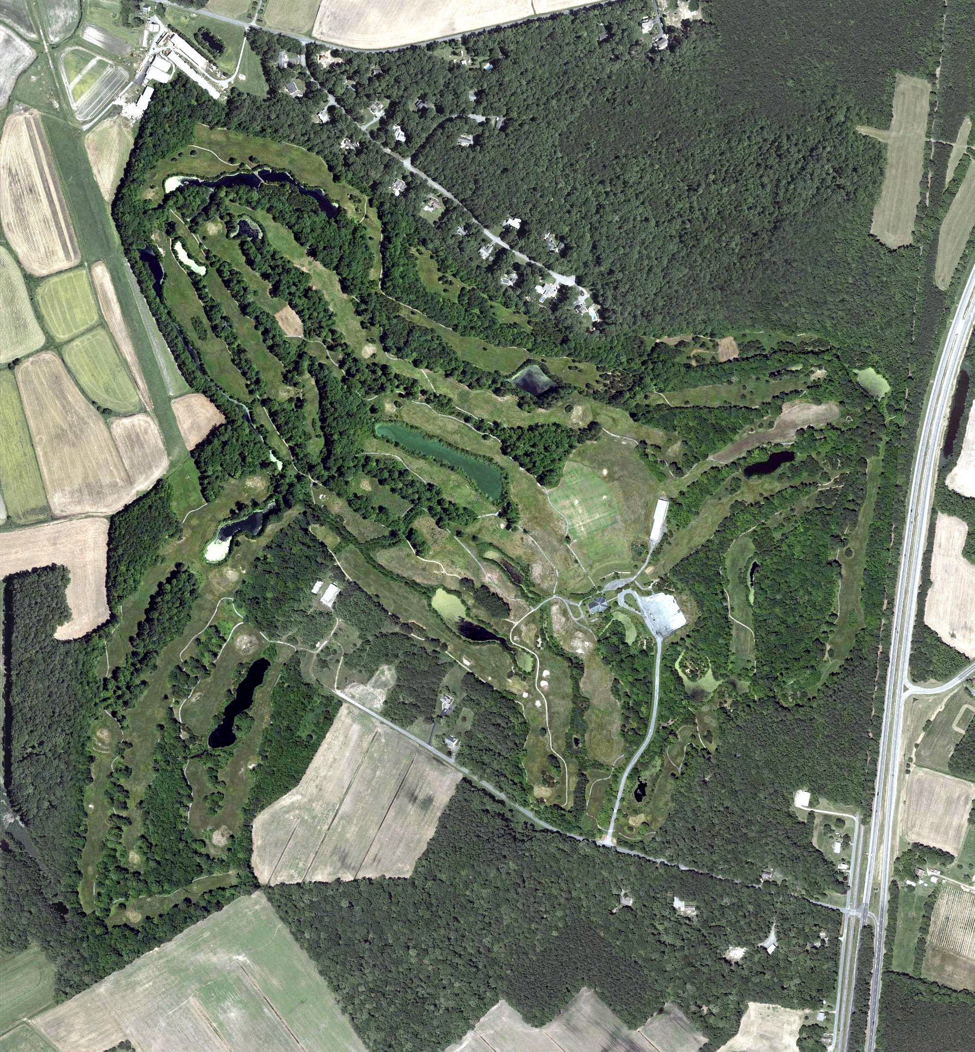 Aerial view of Beach Club Golf Links, MD