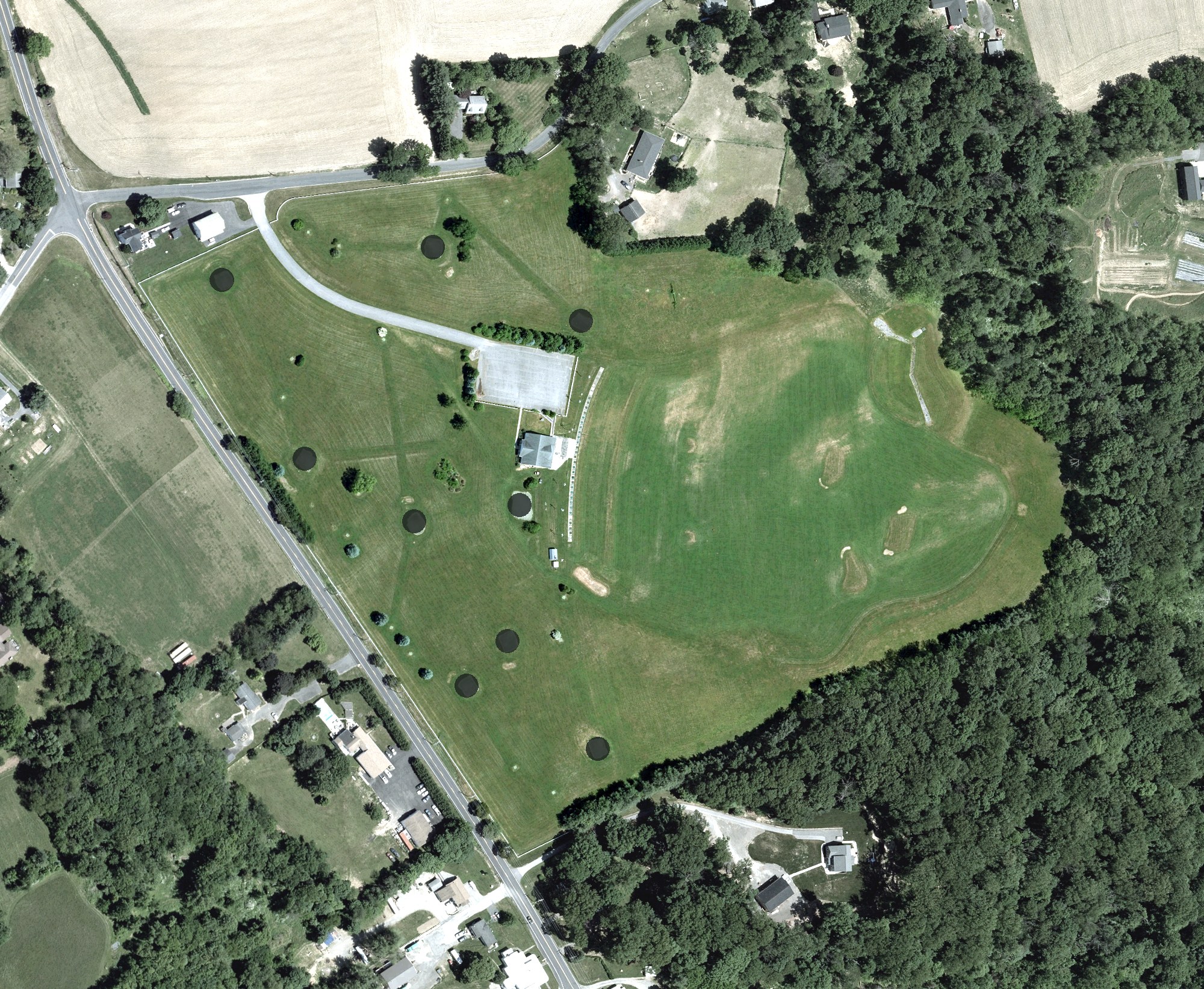 Aerial view of Black Horse Golf, MD