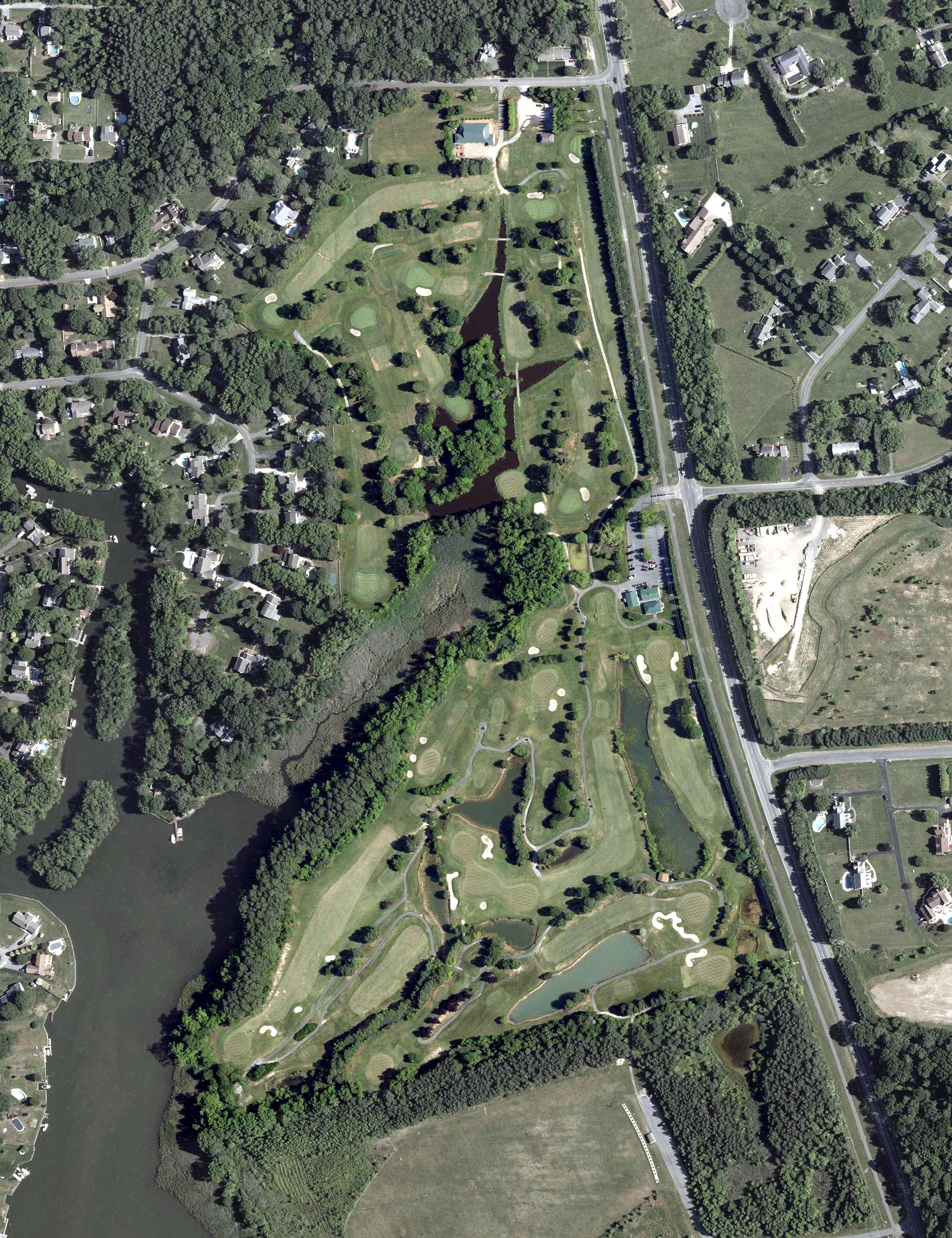 Aerial view of Blue Heron Golf Course, MD