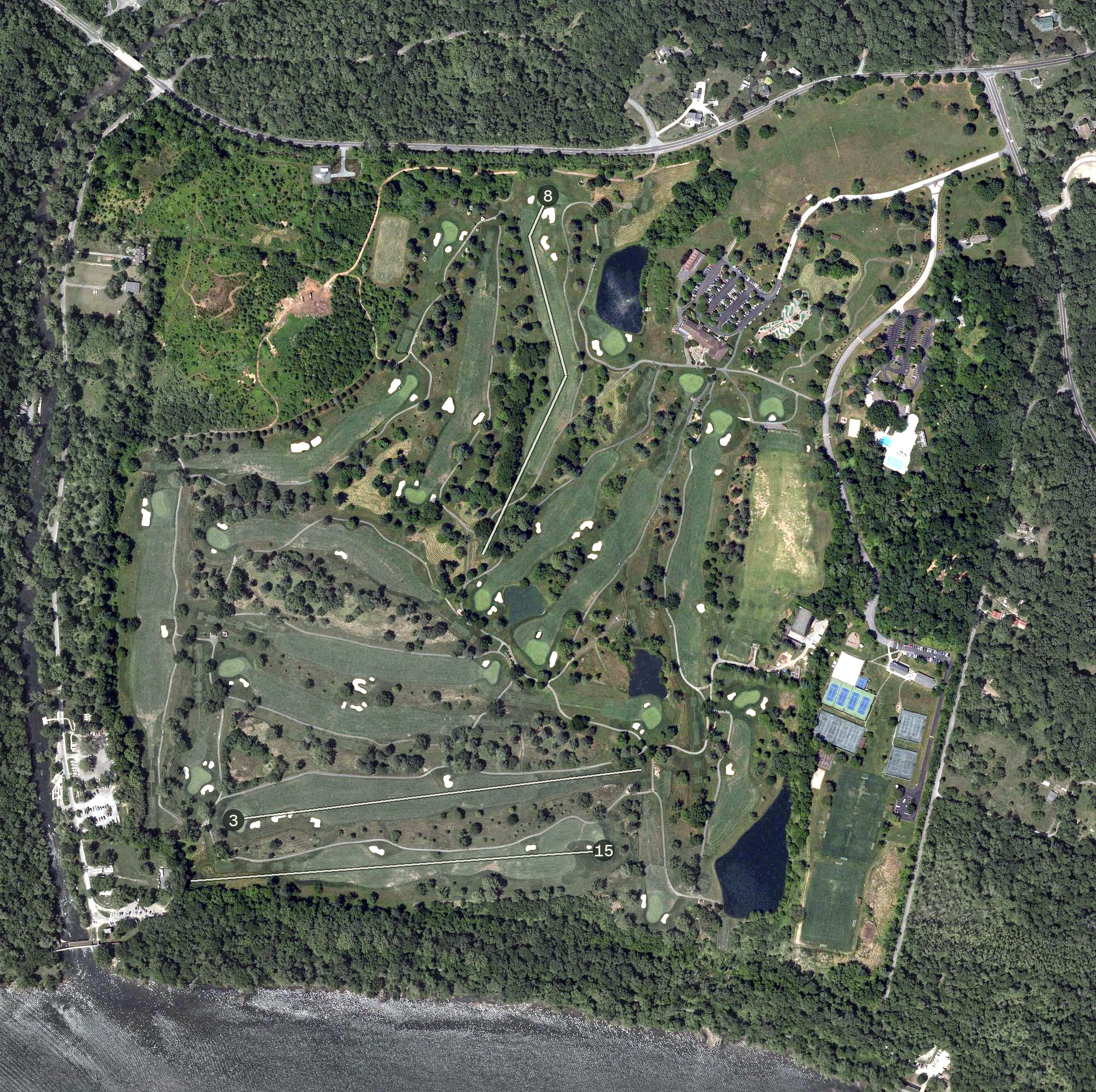 Aerial view of Bretton Woods Golf Course, MD